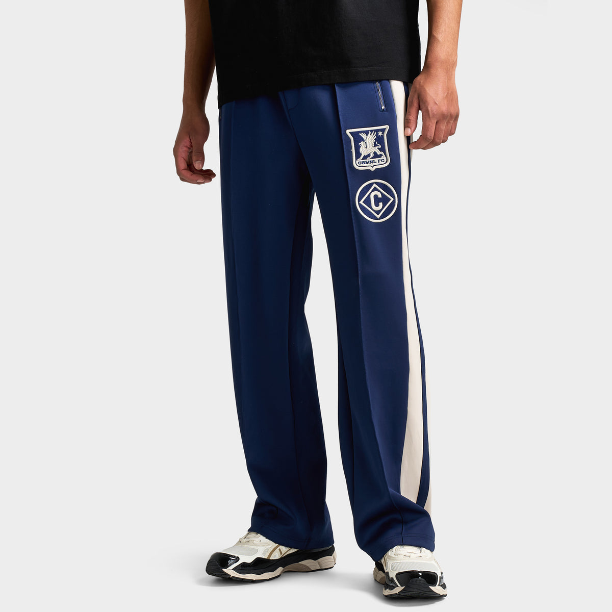 Criminal Damage Panel FC Track Pants / Navy