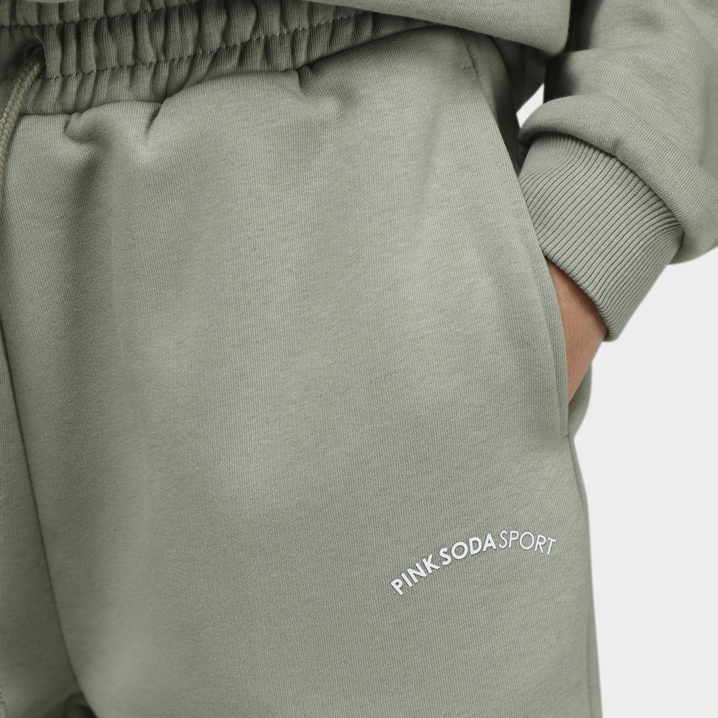 Pink Soda Women's Baton Fleece Shorts / Seagrass
