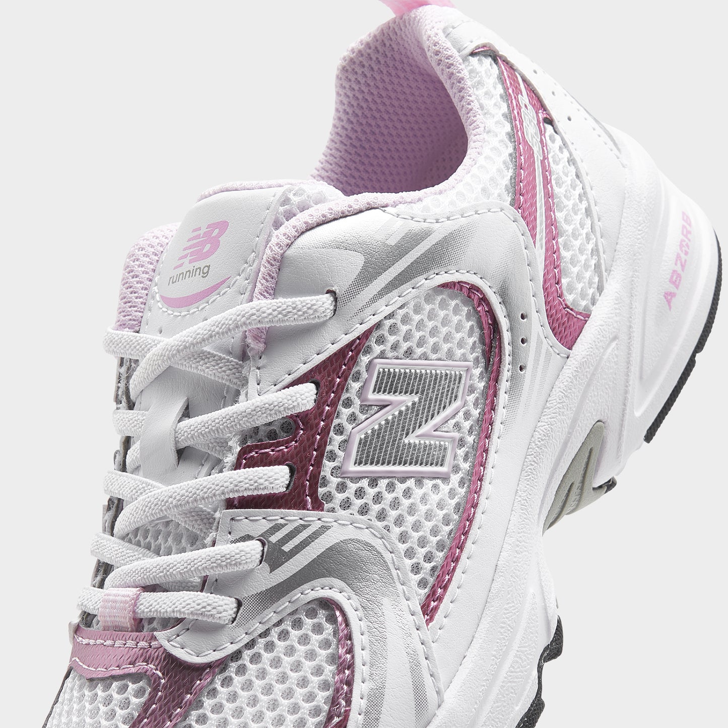 New Balance Enfants 530 Blanc / Rose Sucre