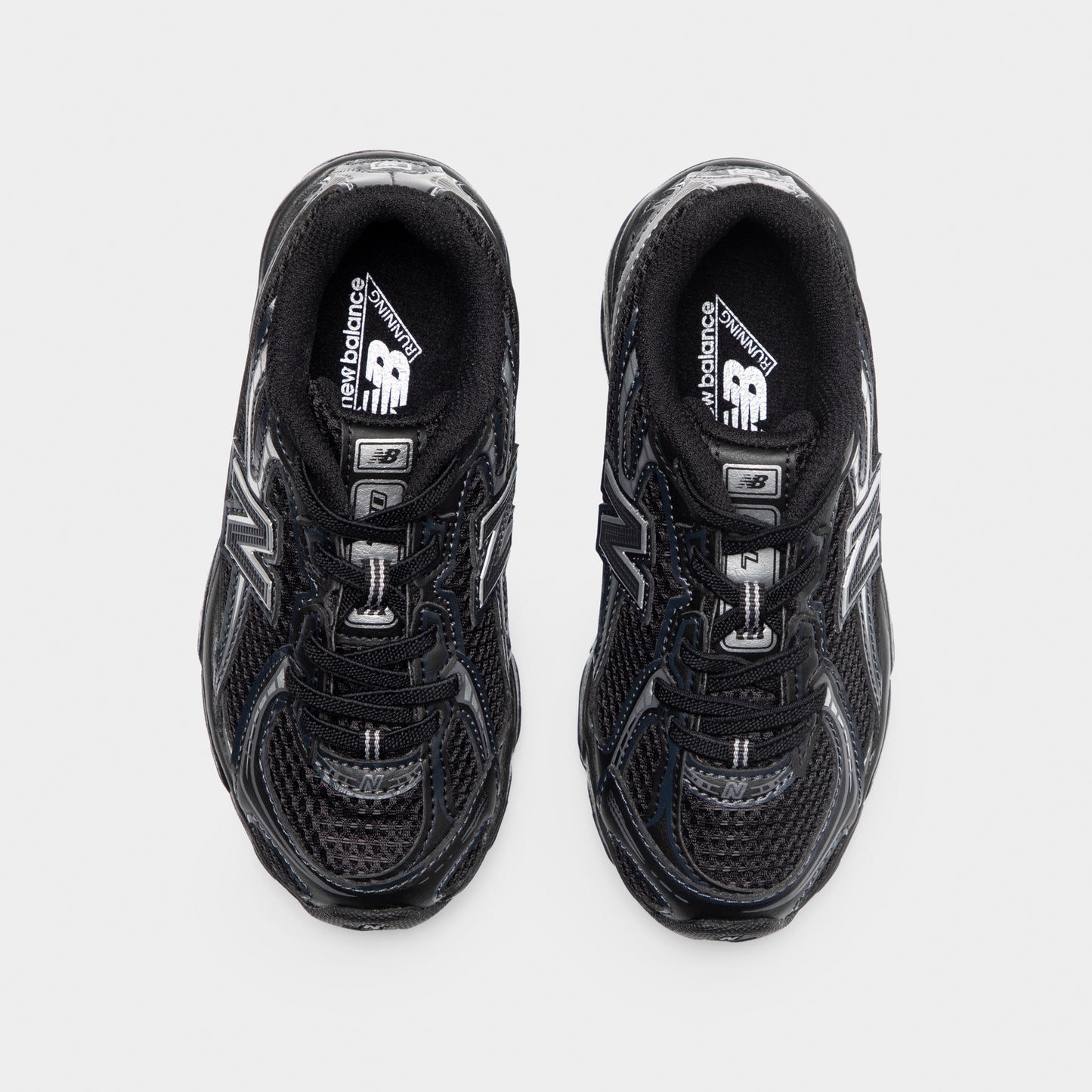 New Balance Children's 740 Black / Silver Metallic