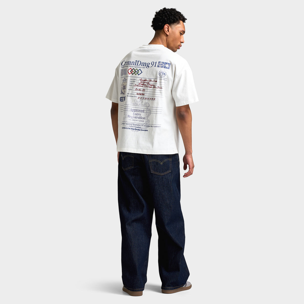 Criminal Damage Registration T-shirt / Blanc