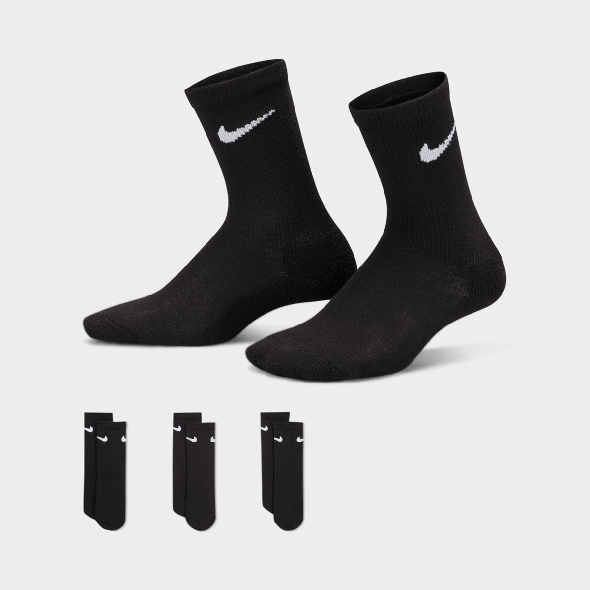 Black nike socks with grey swoosh outlet