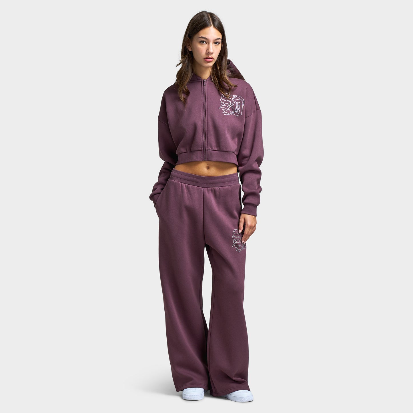 Supply & Demand Women's Stead Boxy Fullzip Hoodie / Huckleberry