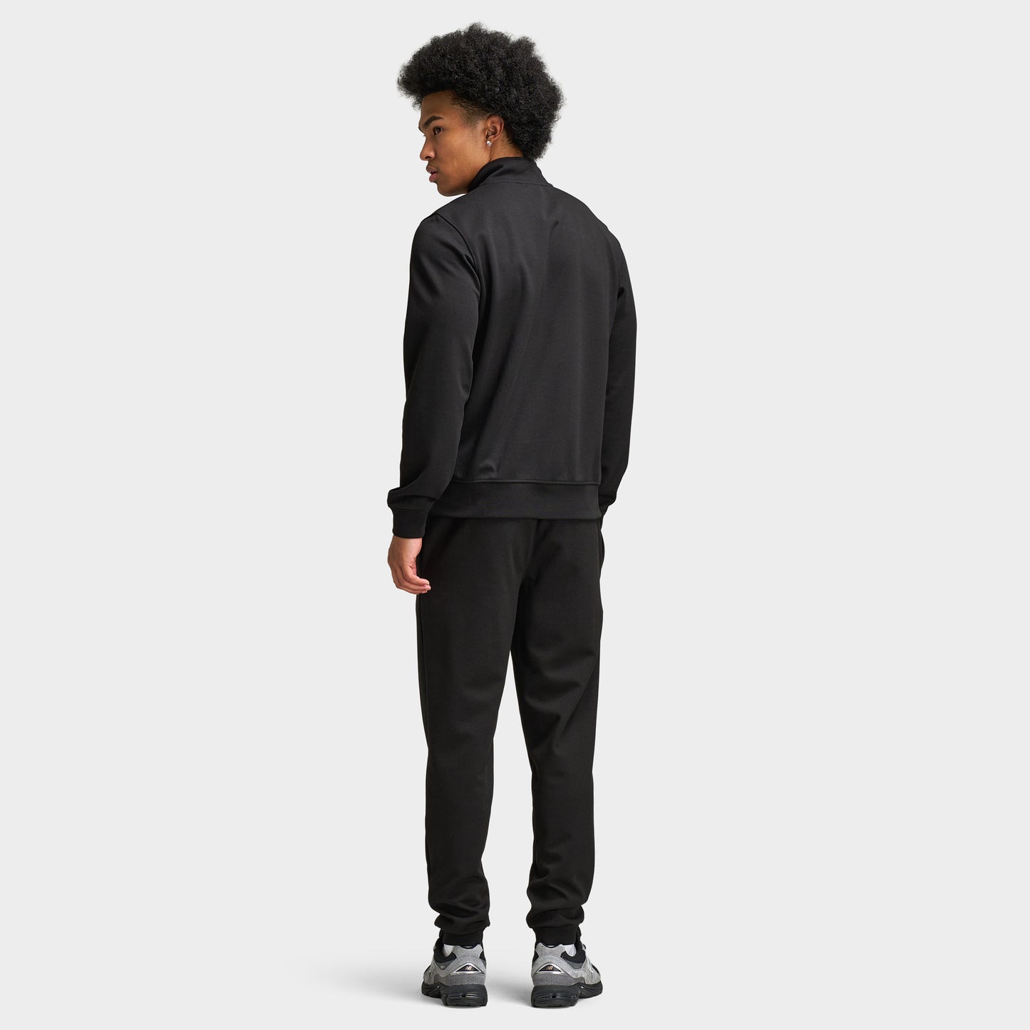 Lacoste Double Knit Half-Zip Sweater / Black