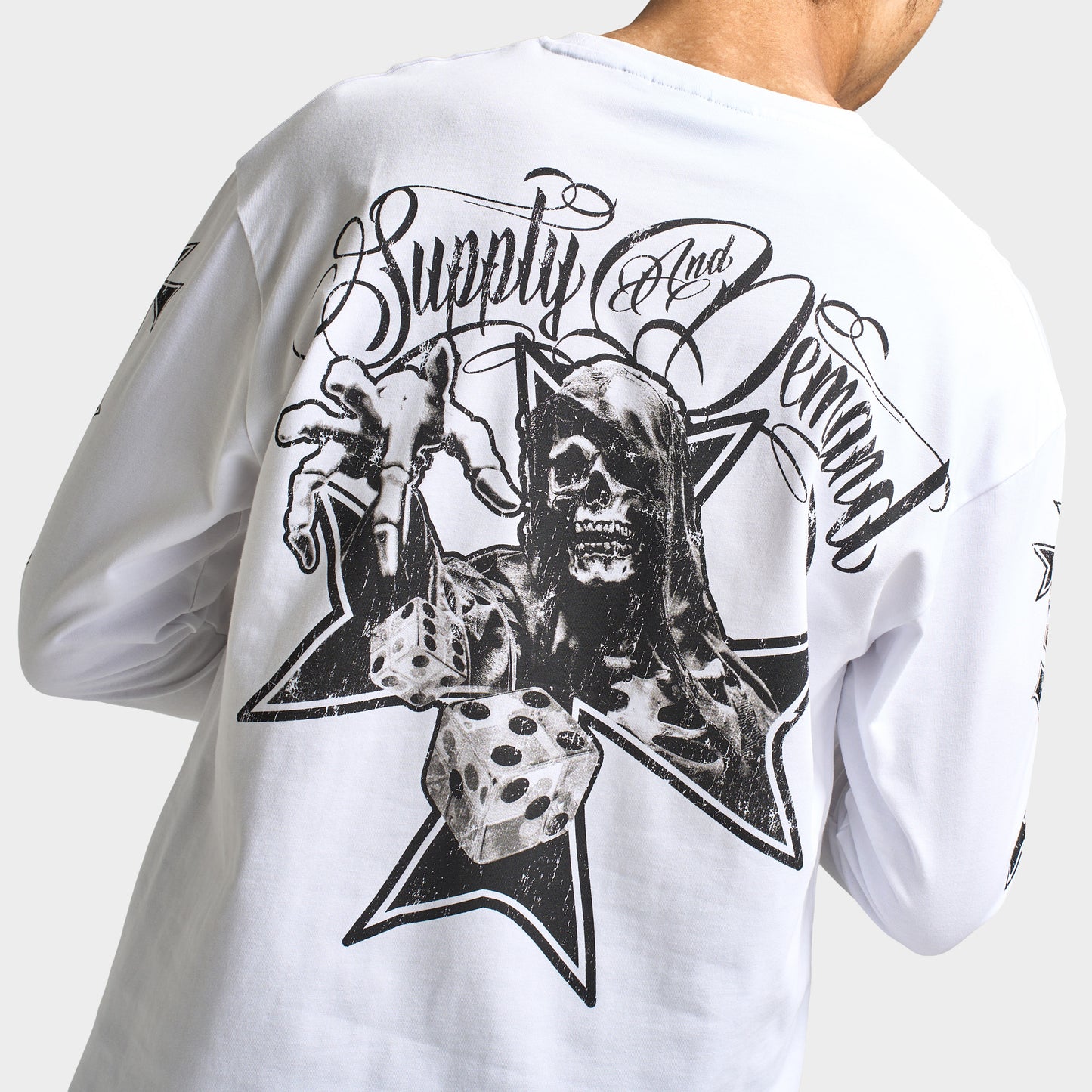 Supply & Demand Chance Long Sleeve T-shirt / Optic White