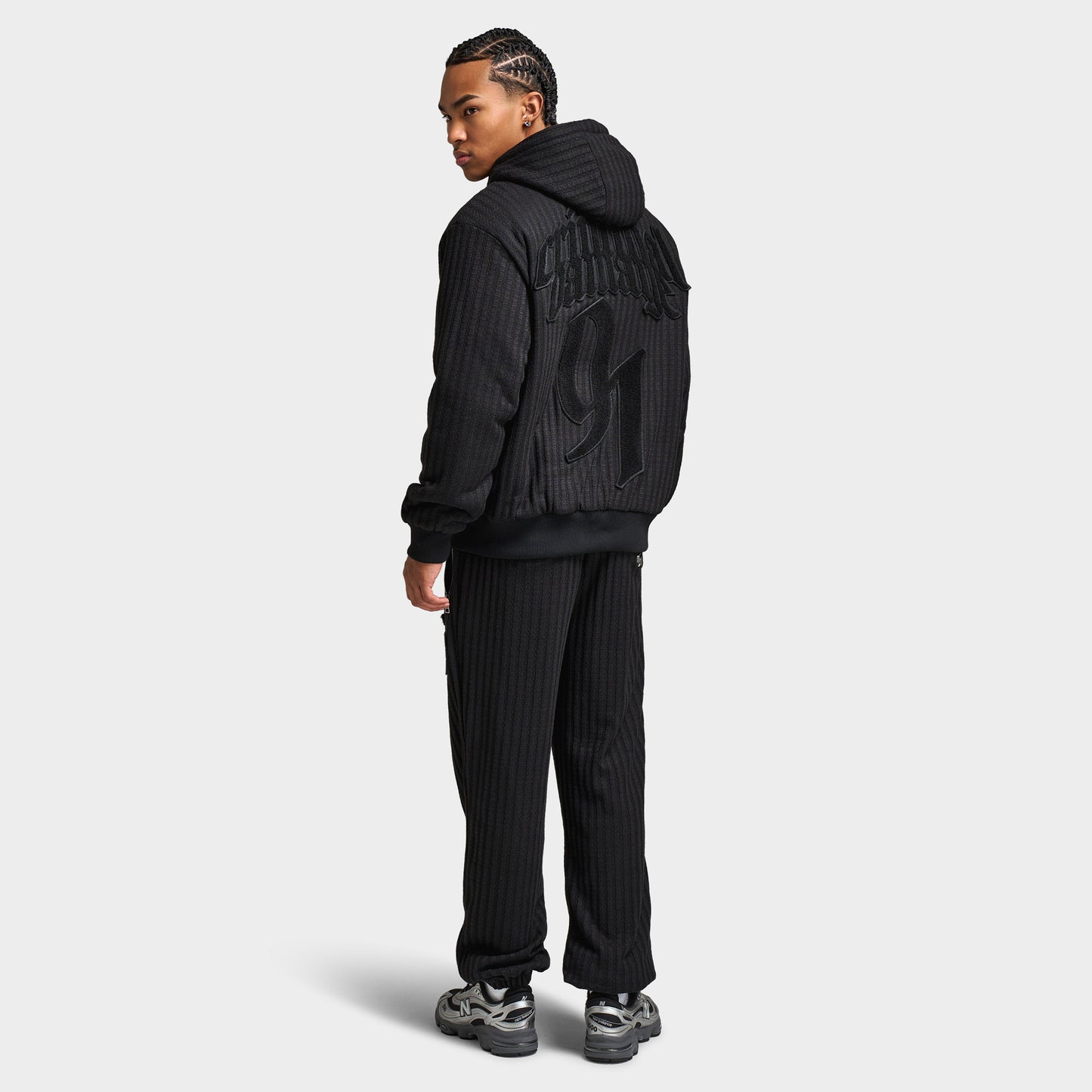 Criminal Damage Stanford Knitted Hoodie / Black