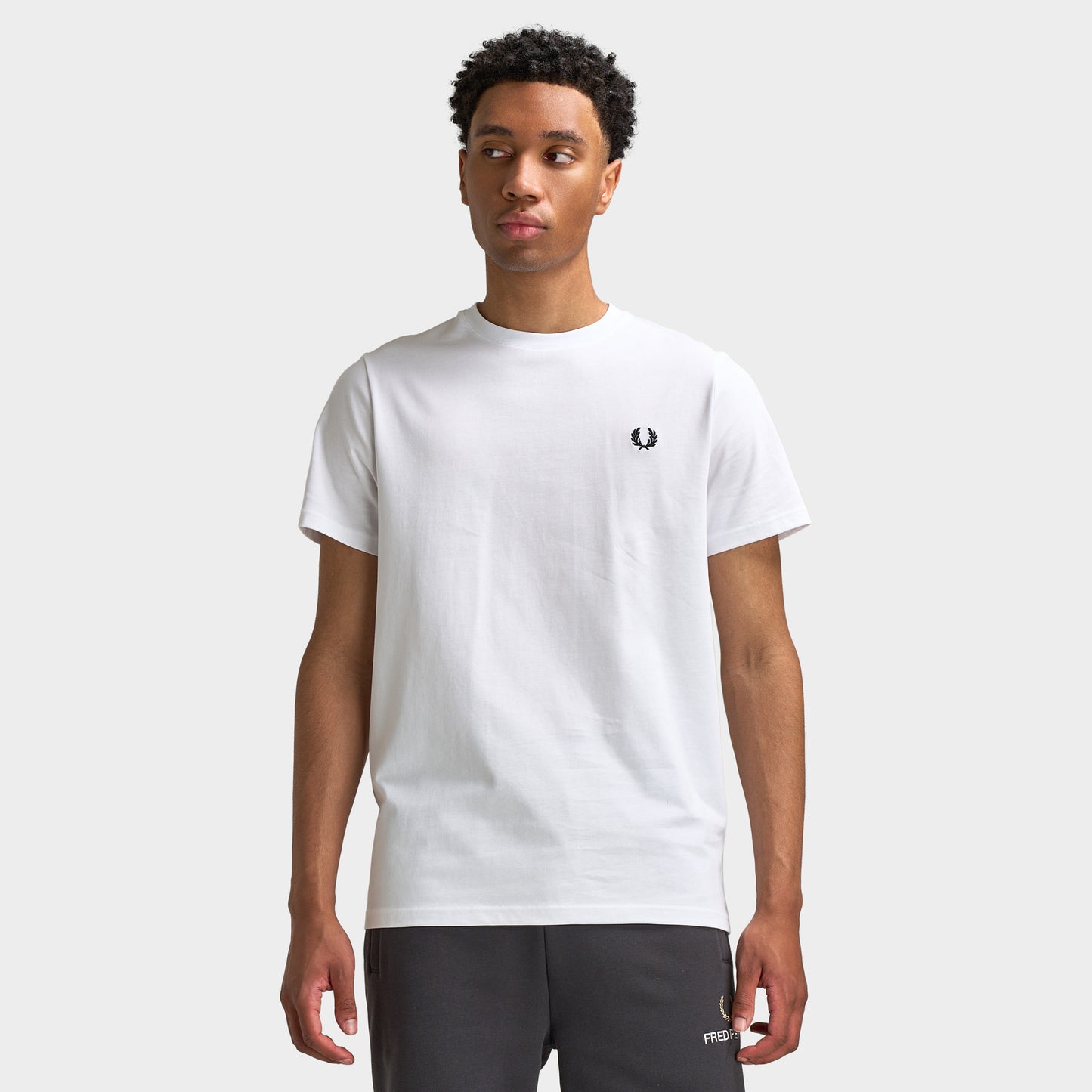 Fred Perry T-shirt à motif géométrique court / Blanc