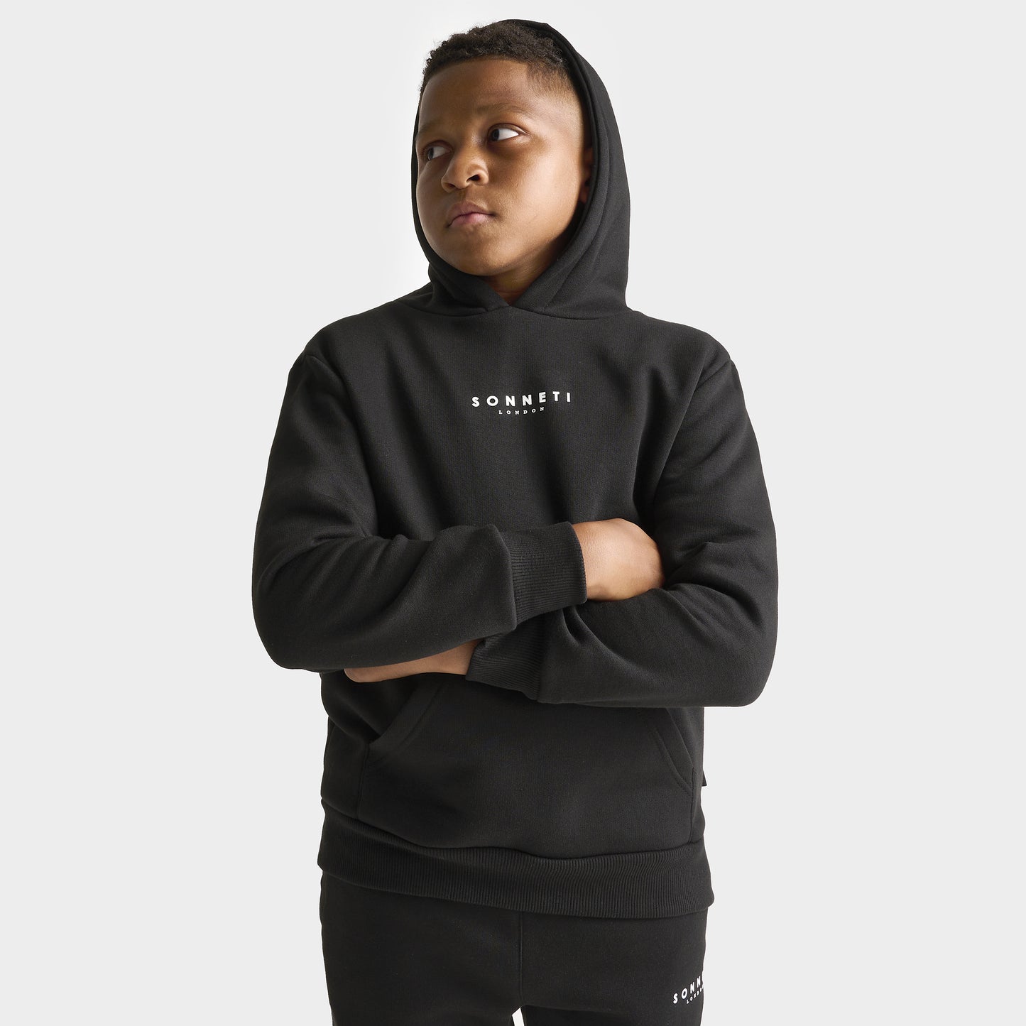 Sonneti Junior Boys' London Pullover Hoodie / Black