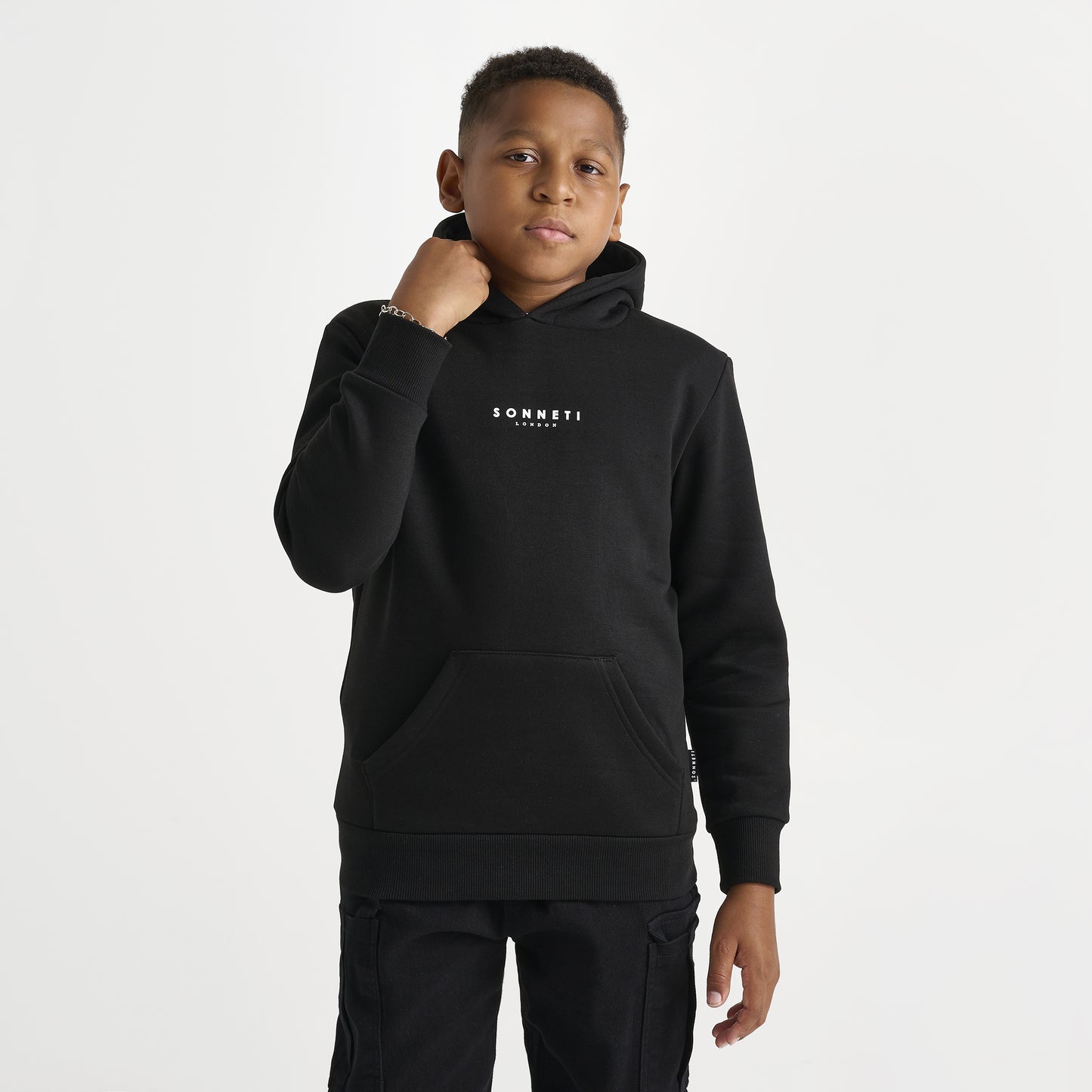 Sonneti Junior Boys' London Pullover Hoodie / Black