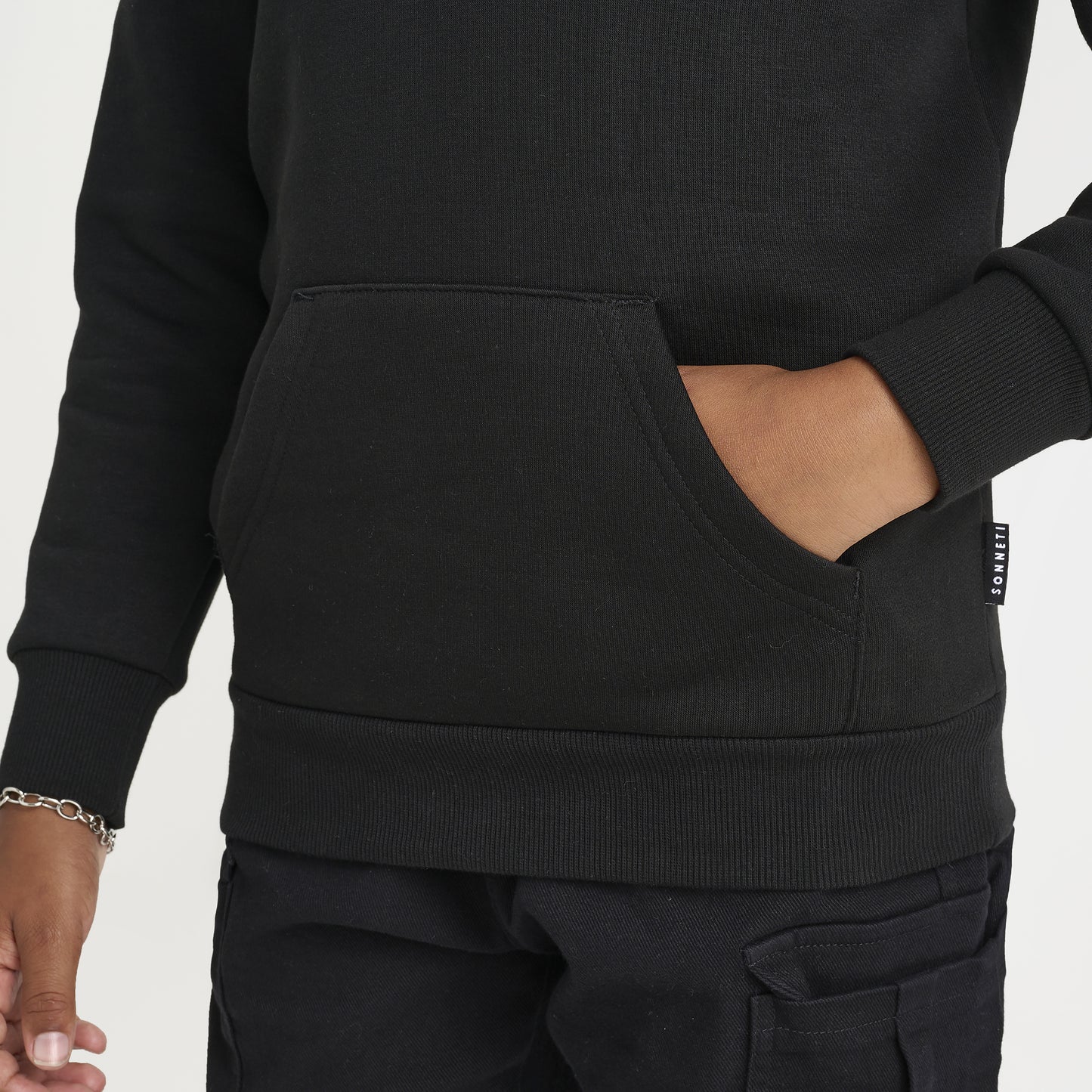 Sonneti Junior Boys' London Pullover Hoodie / Black