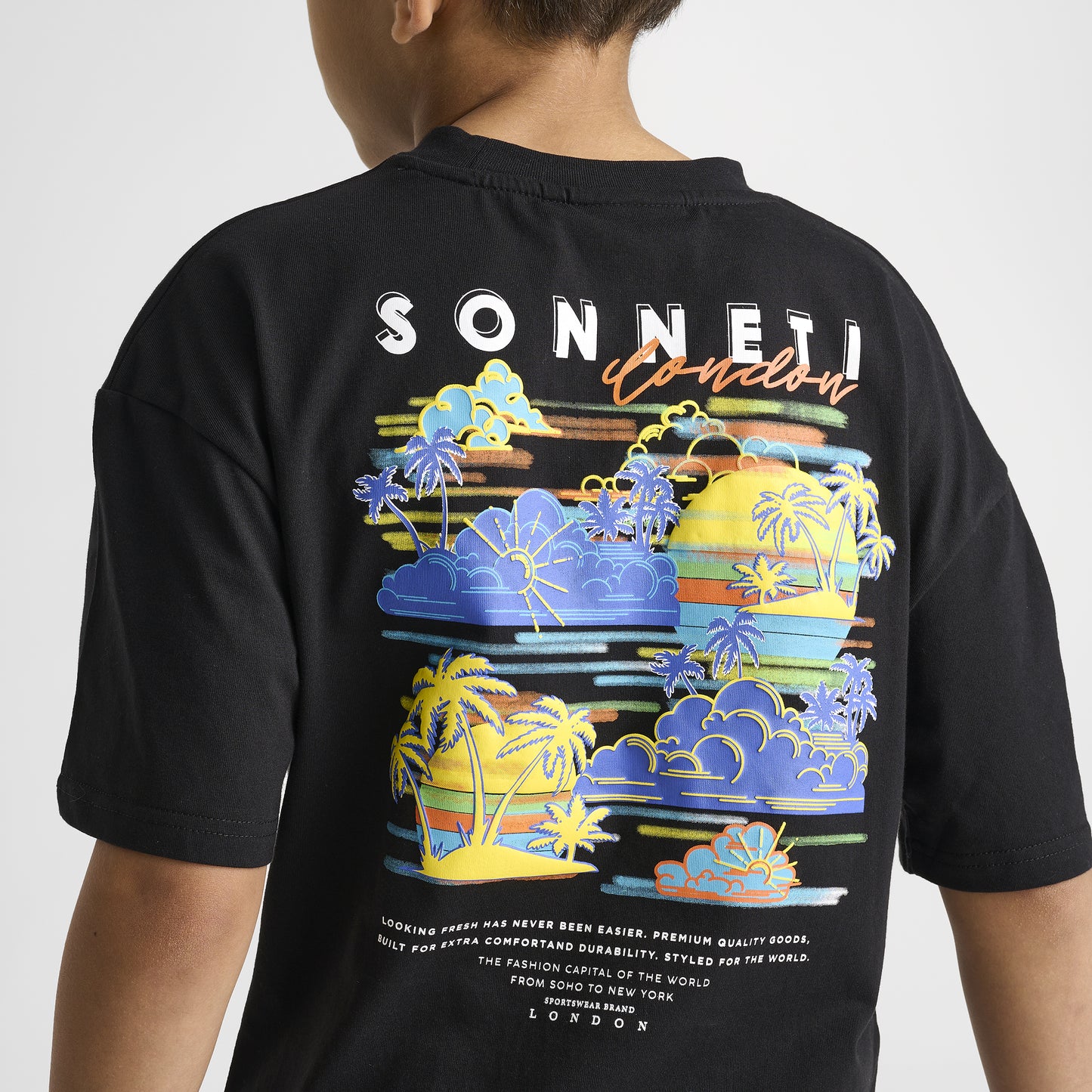 Sonneti Junior Boys' Cloud Tee / Black