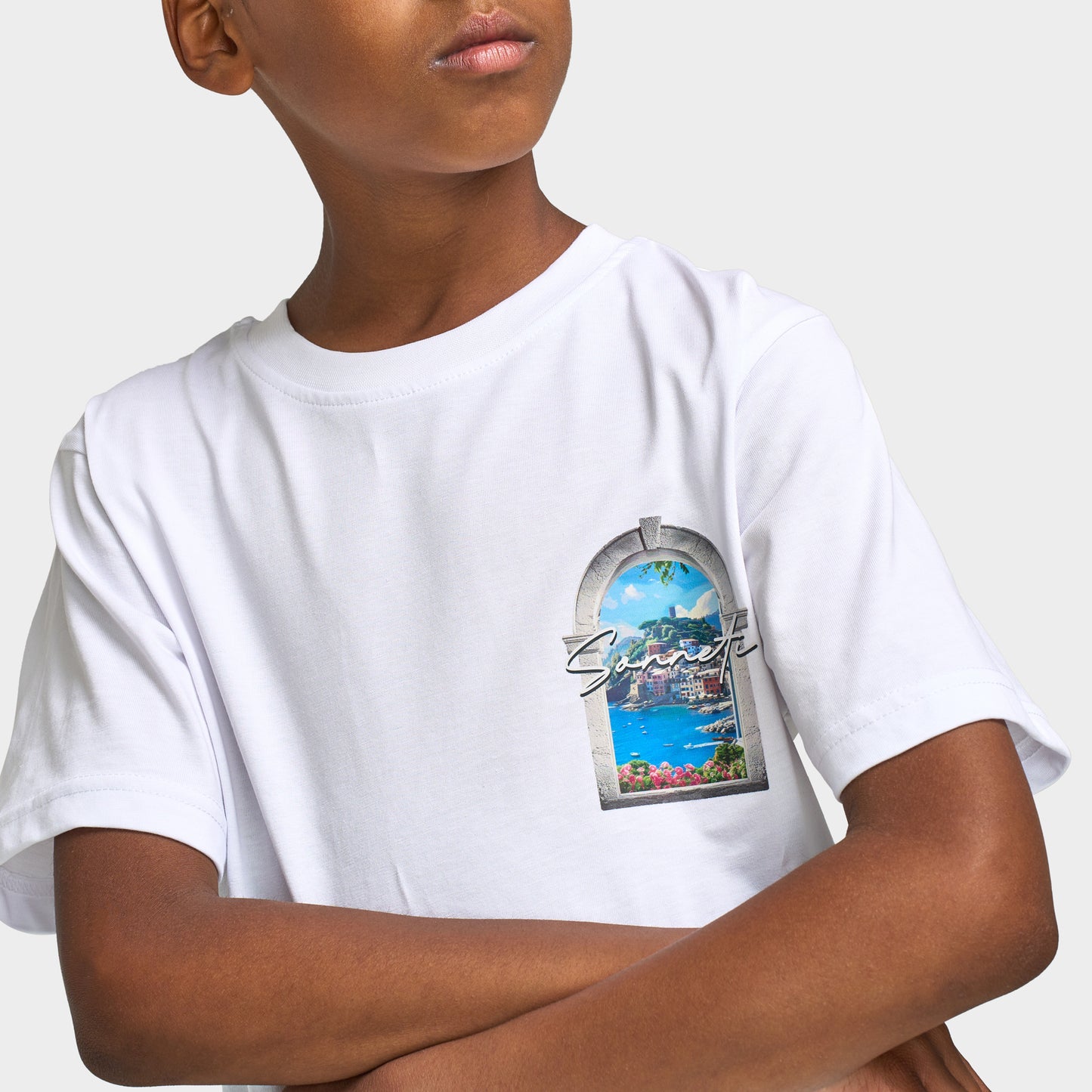 Sonneti Junior Boys' Coast T-Shirt / Optic White