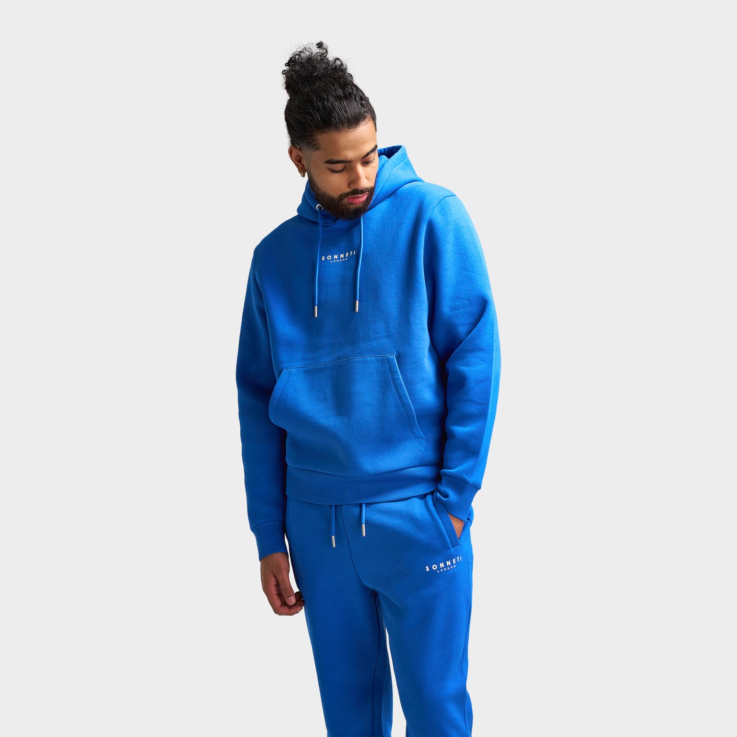 Sonneti London Fleece Pullover Hoodie / Nautical Blue