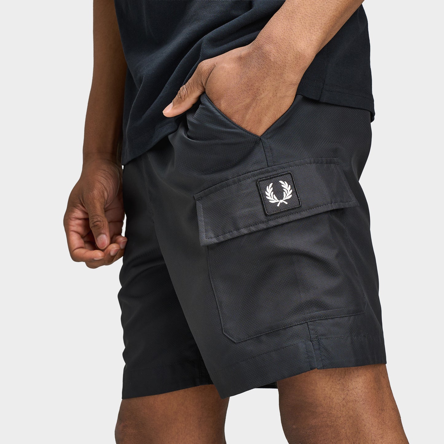 Fred Perry Poche écusson Maillot de bain / Noir