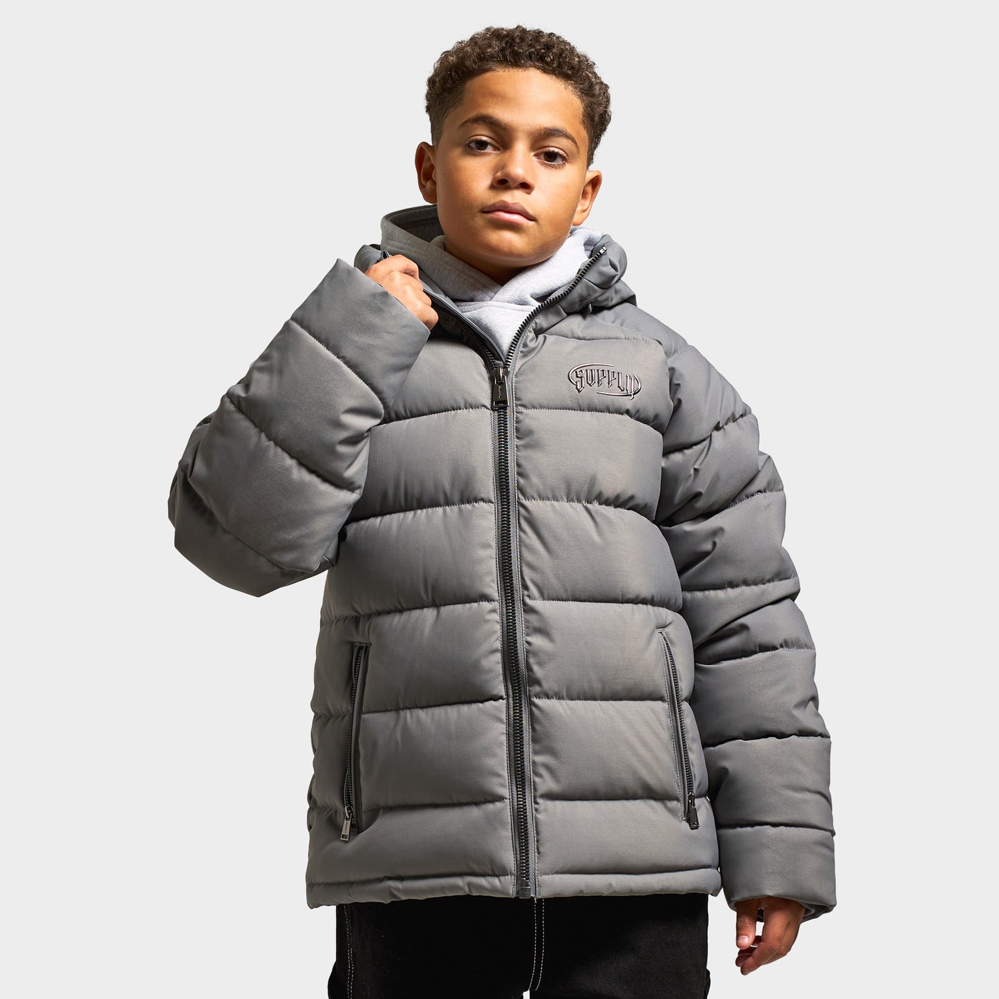 Supply & Demand Juniors' Hydro Padded Jacket / Dark Grey