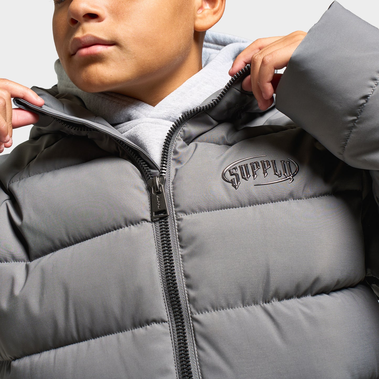 Supply & Demand Juniors' Hydro Padded Jacket / Dark Grey