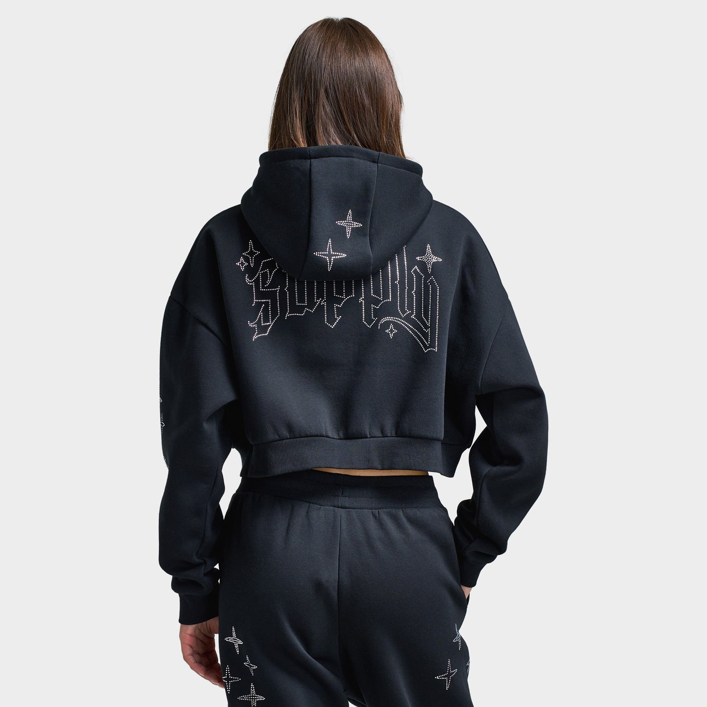 Supply & Demand Women's Kella Cropped Fullzip Hoodie / Black