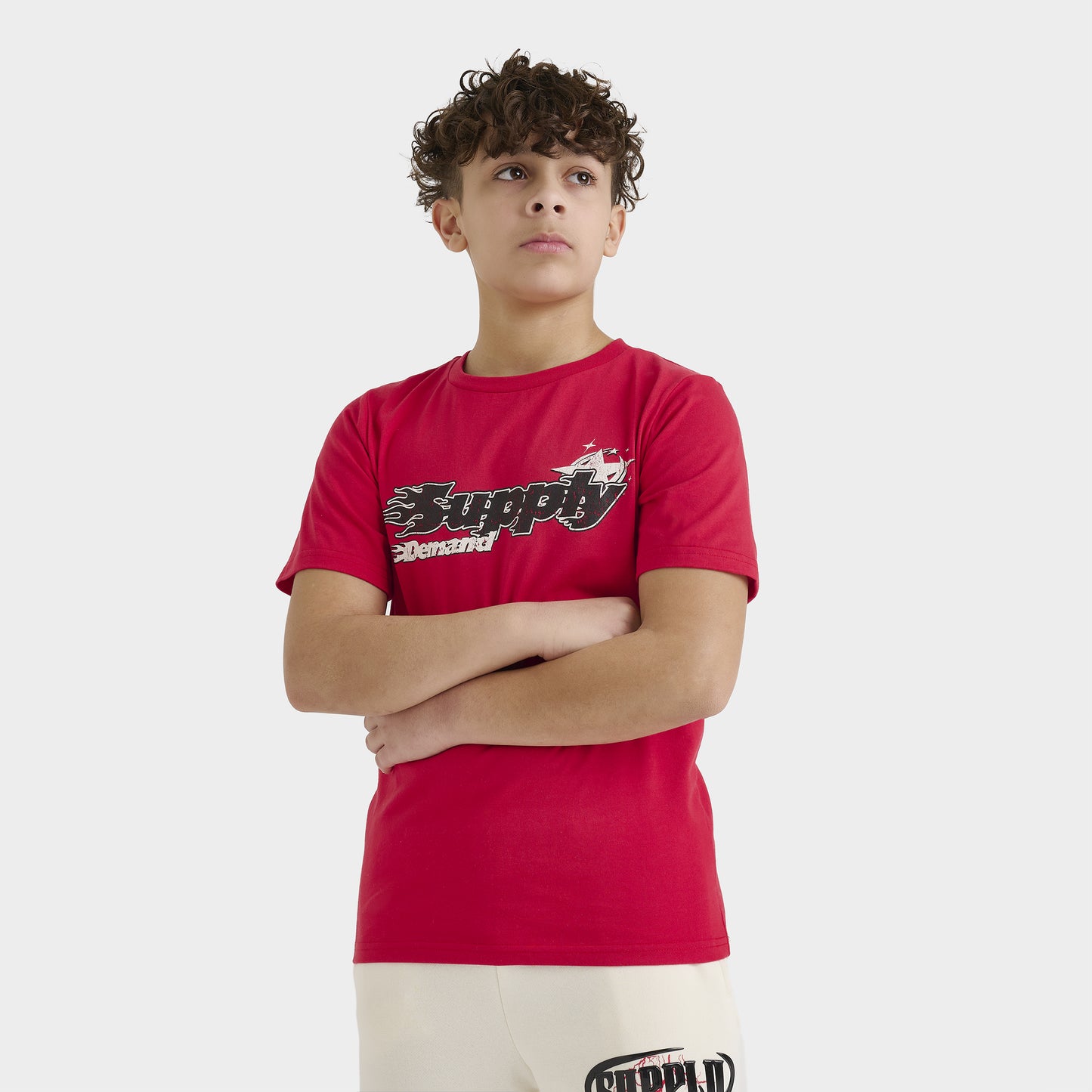 Supply & Demand Junior Boys' Martinez T-Shirt Red / Black