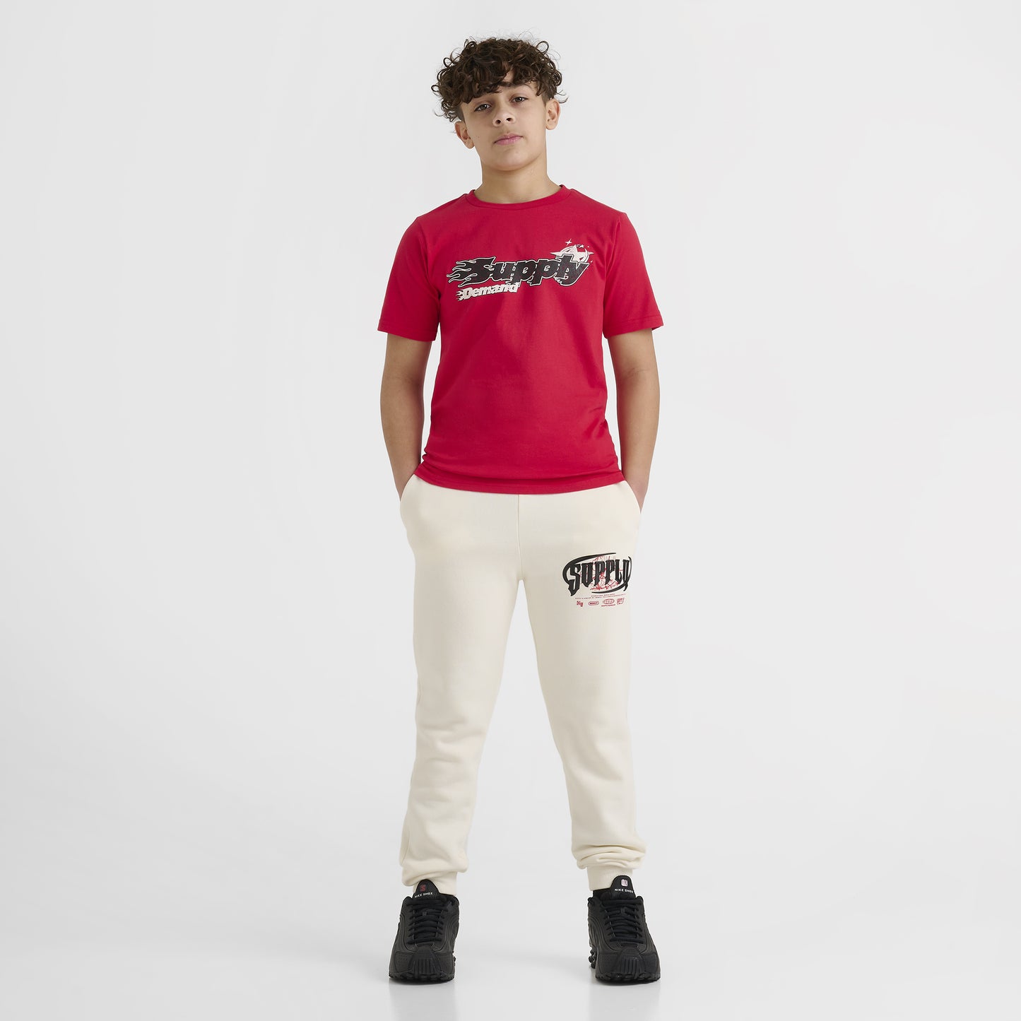 Supply & Demand Junior Boys' Martinez T-Shirt Red / Black