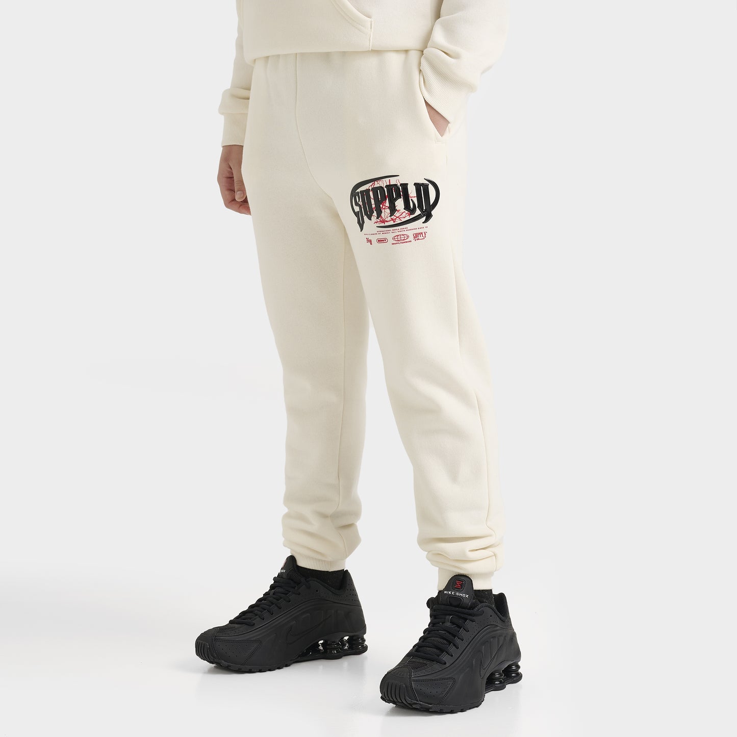 Supply & Demand Junior Boys' Chrome Jogger Pants Tofu / Chinese Red