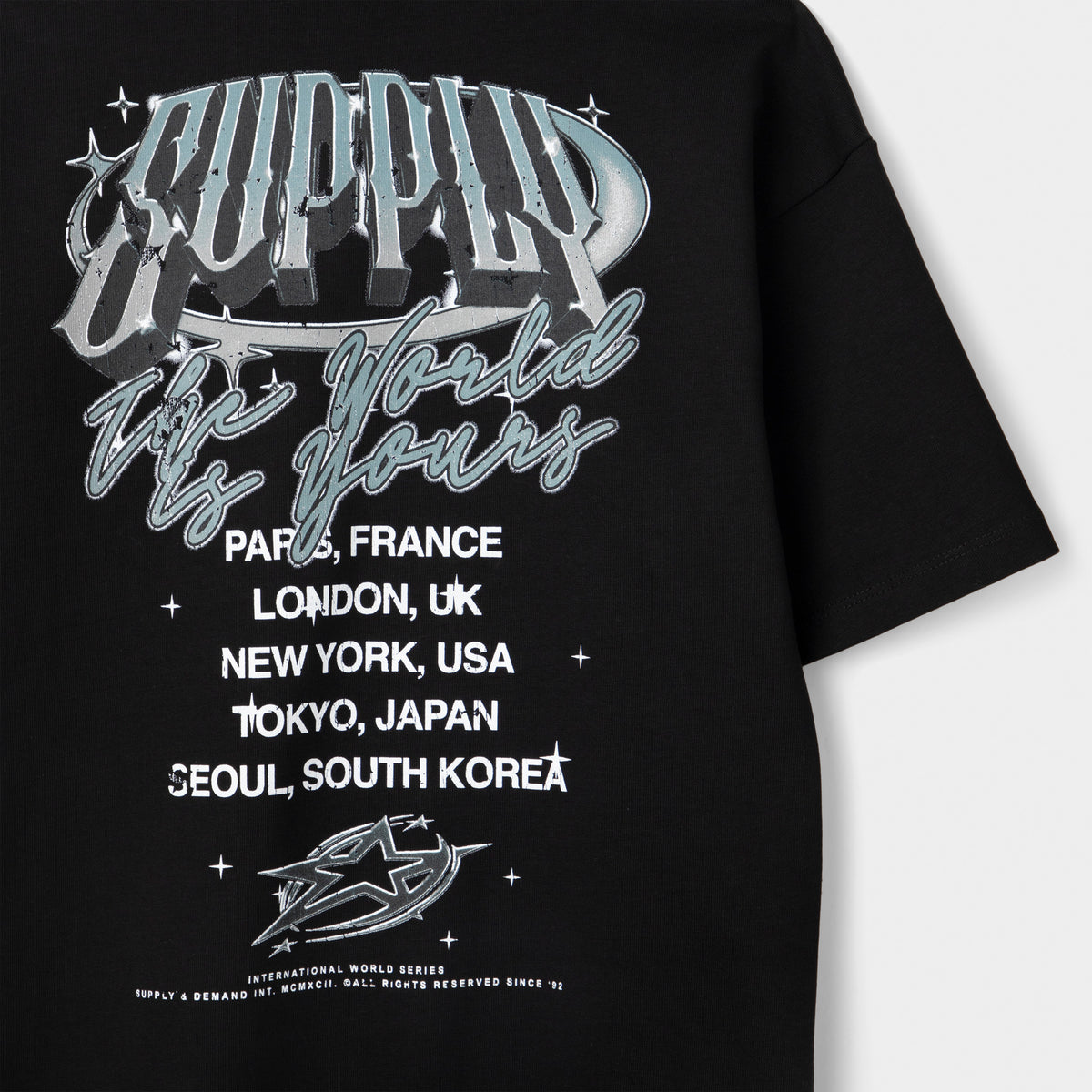 Supply & Demand T-shirt Chrome Star pour enfants / Noir
