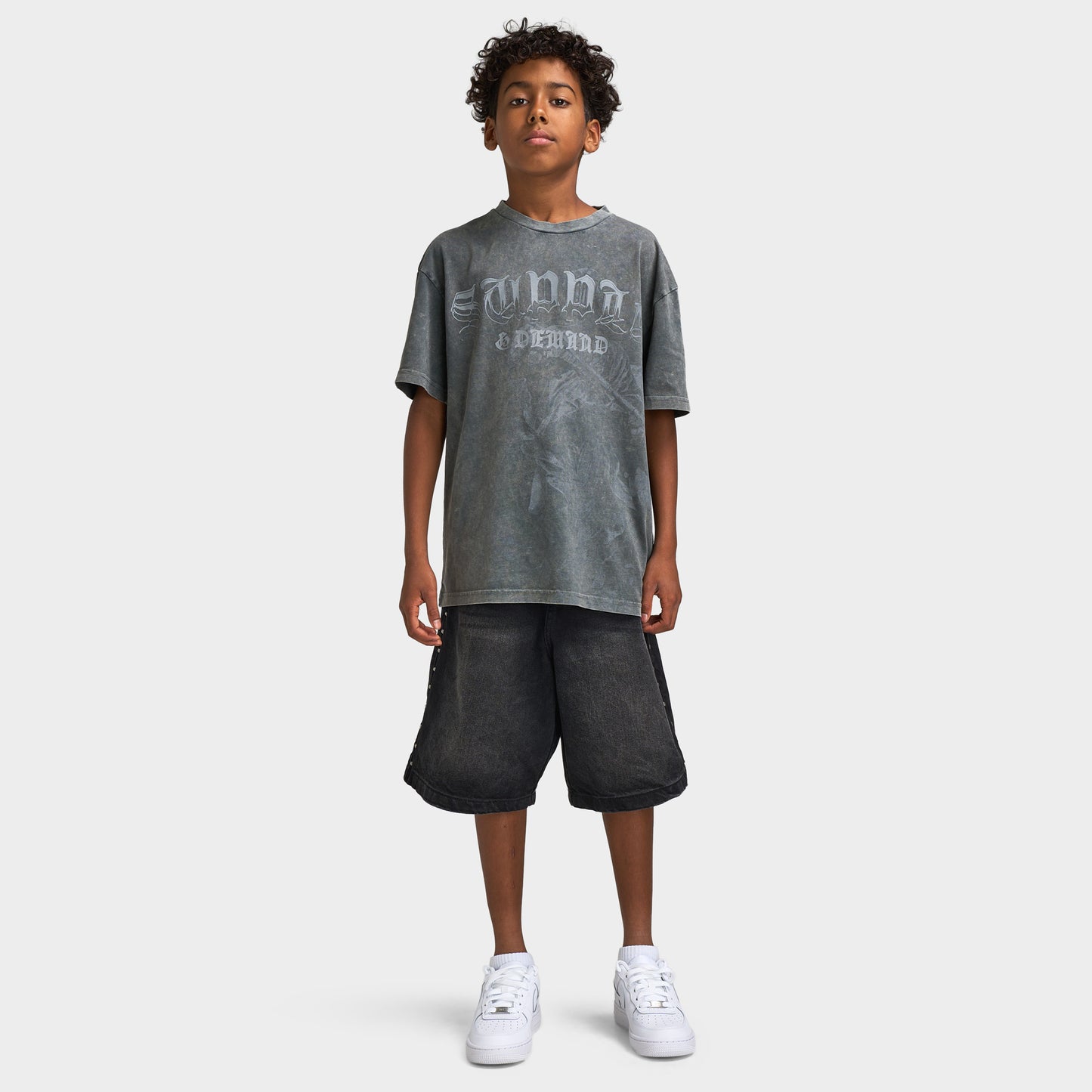 Supply & Demand Junior Boys' JAD Denim Shorts / Black