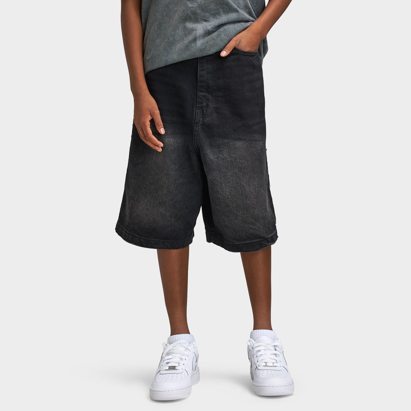 Supply & Demand Junior Boys' JAD Denim Shorts / Black