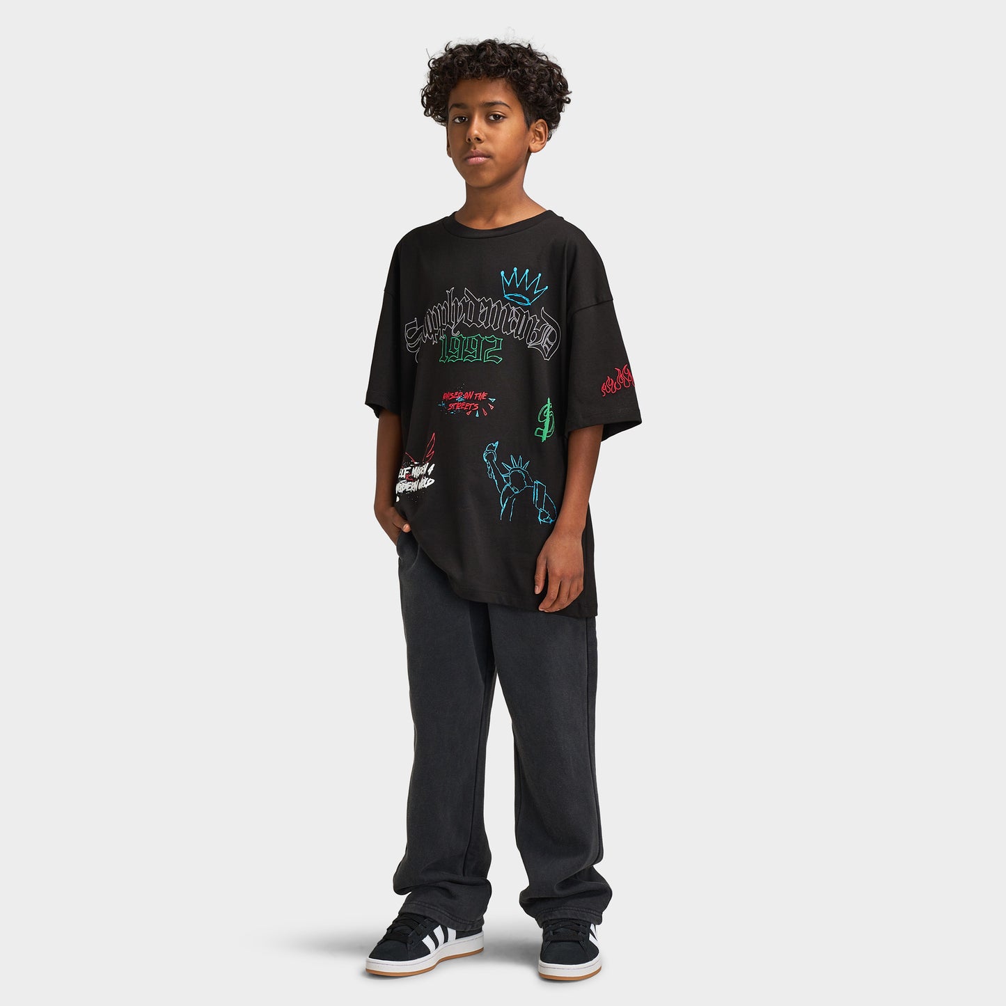 Supply & Demand Junior T-shirt Scratch / Noir
