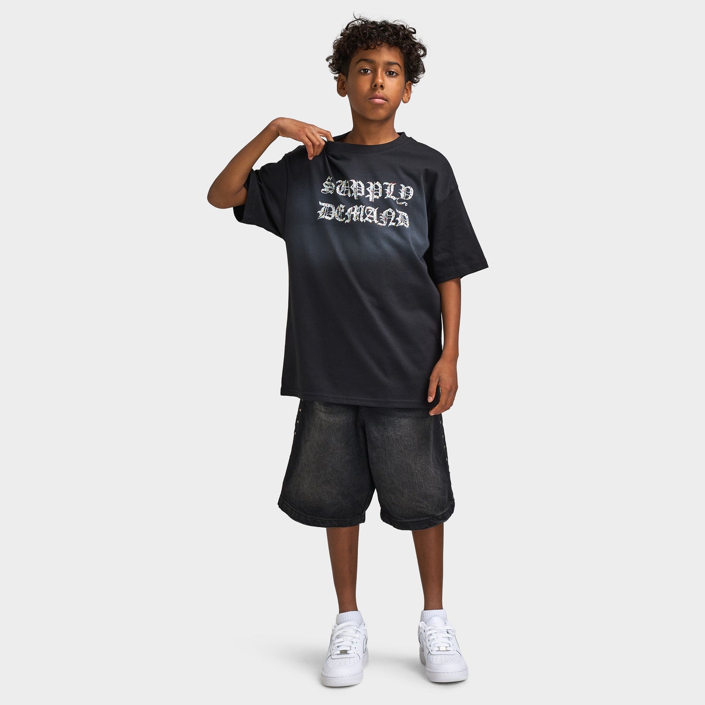 Supply & Demand T-shirt Pailleté Junior / Noir