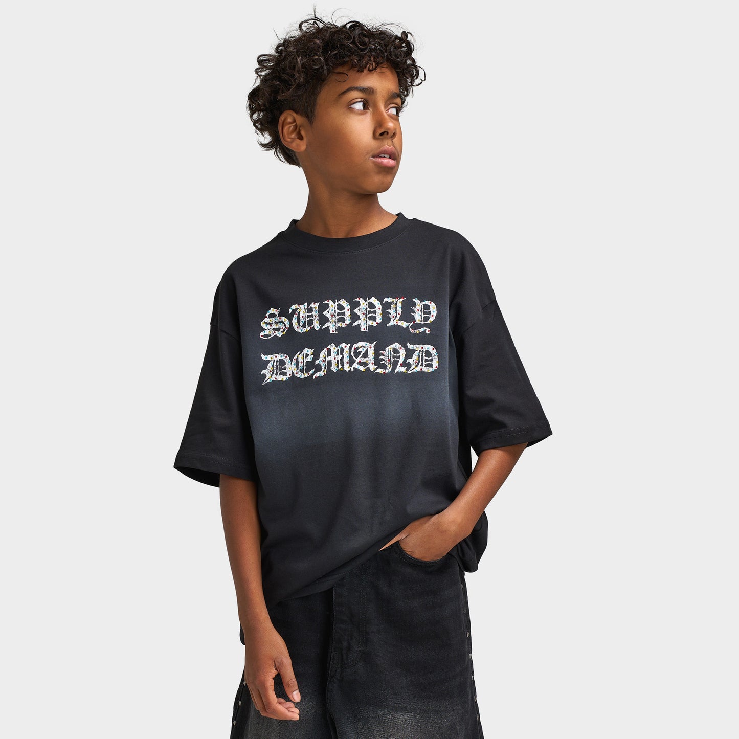 Supply & Demand T-shirt Pailleté Junior / Noir
