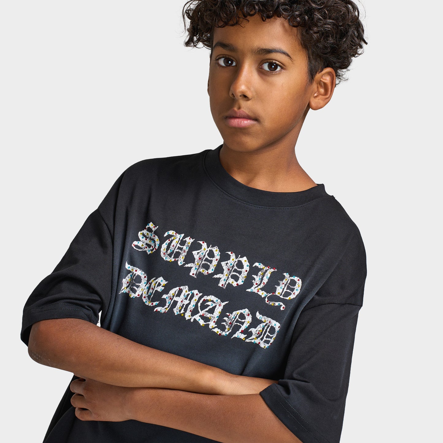 Supply & Demand T-shirt Pailleté Junior / Noir