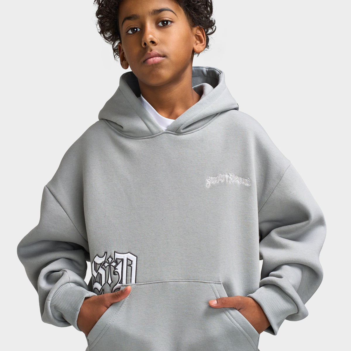 Supply & Demand Juniors' Atomic Hoodie / Ultimate Grey
