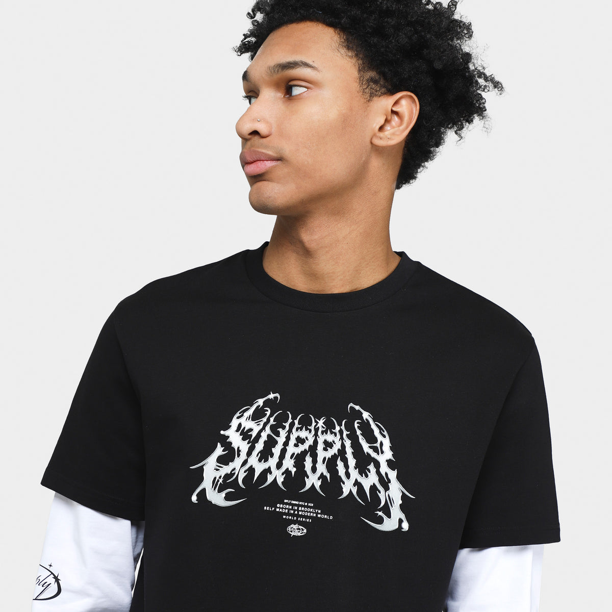 Supply Demand Hogan Long Sleeve T shirt Black