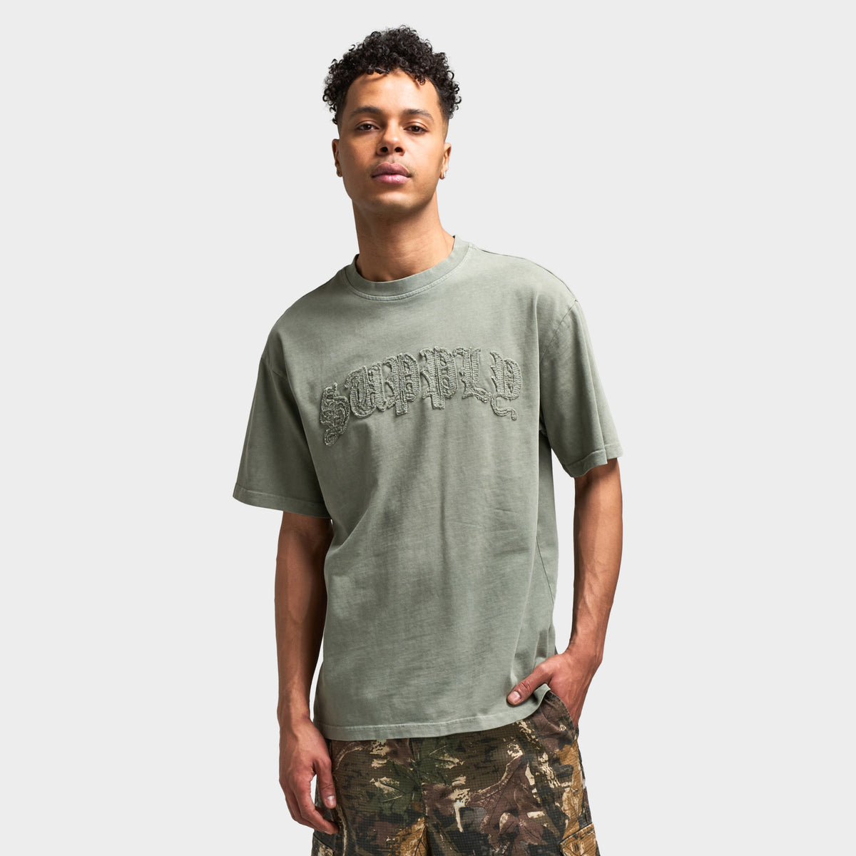 Supply & Demand Aydar T-shirt Graphique / Vert Ivoire Délavé