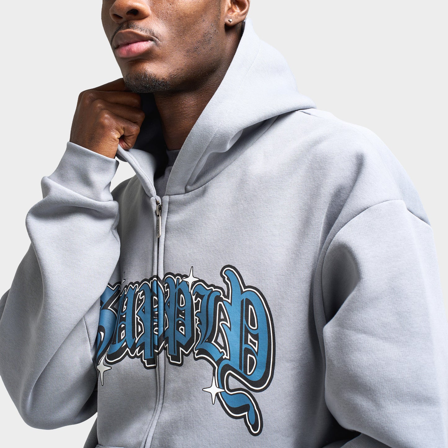 Supply & Demand Brandon Full Zip Hoodie / Grey