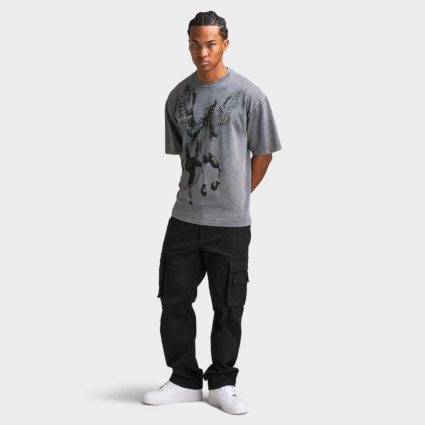 Supply & Demand Sherman t-shirt / Froissé Gris