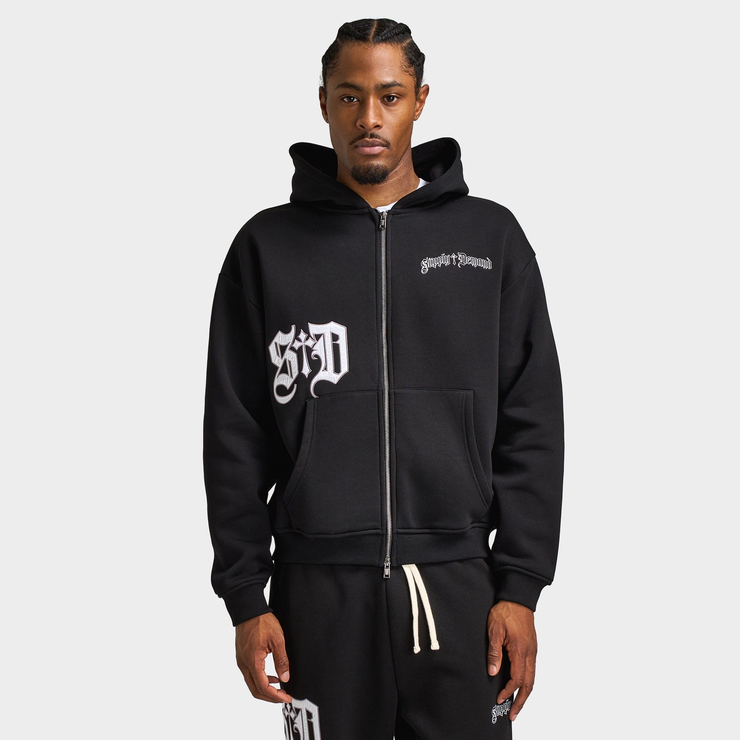 Supply & Demand Atomic Zip Up Hoodie / Black