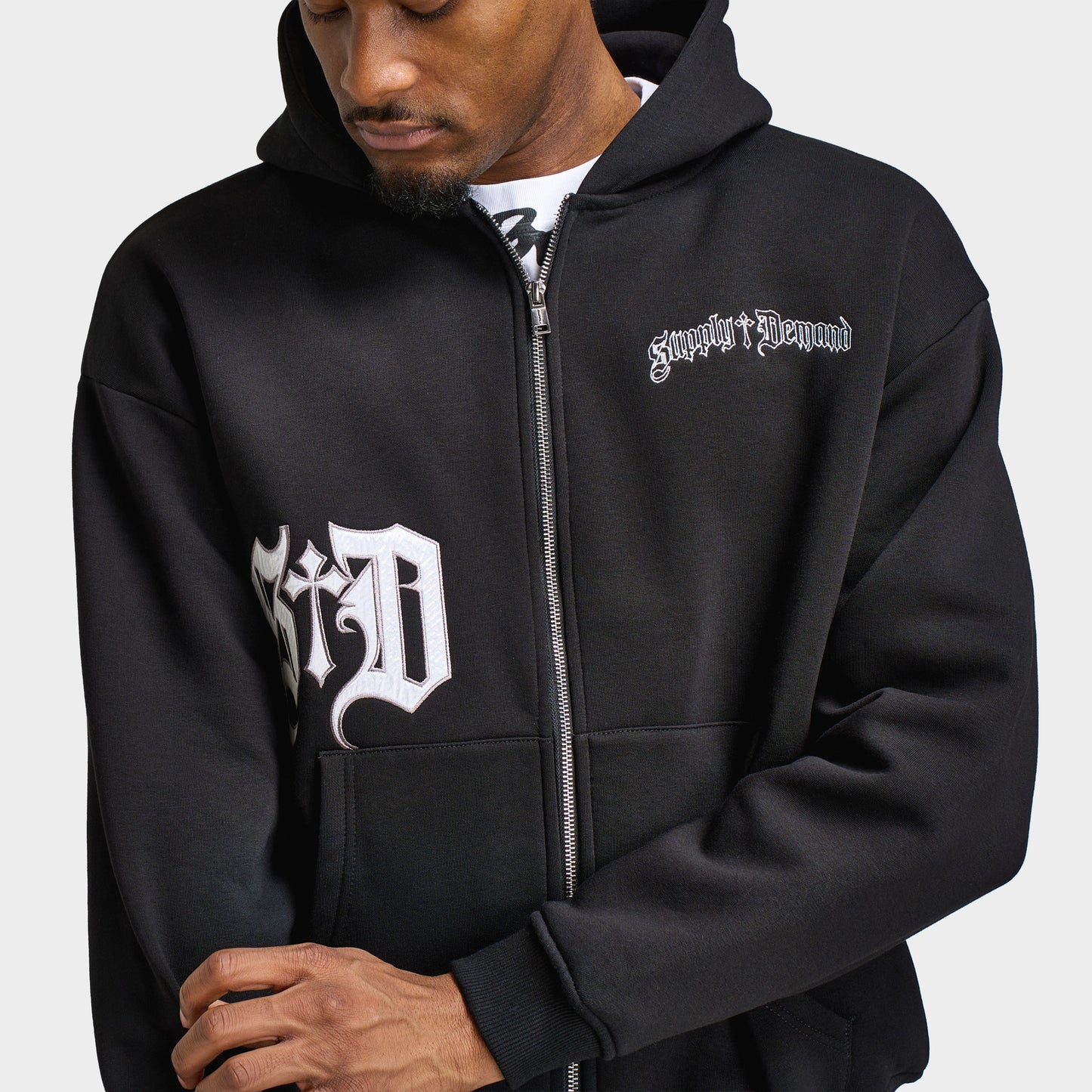 Supply & Demand Atomic Zip Up Hoodie / Black