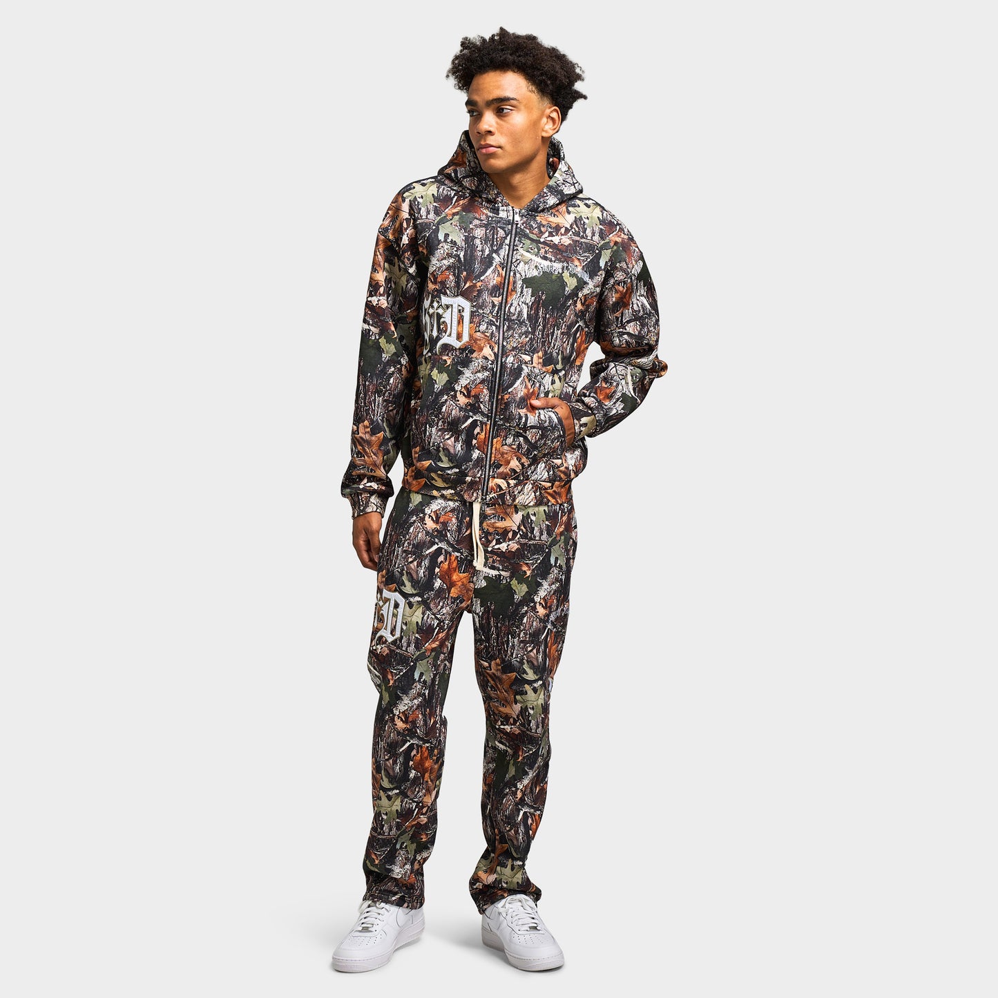 Supply & Demand Atomic Zip Up Hoodie / Woodland Camo