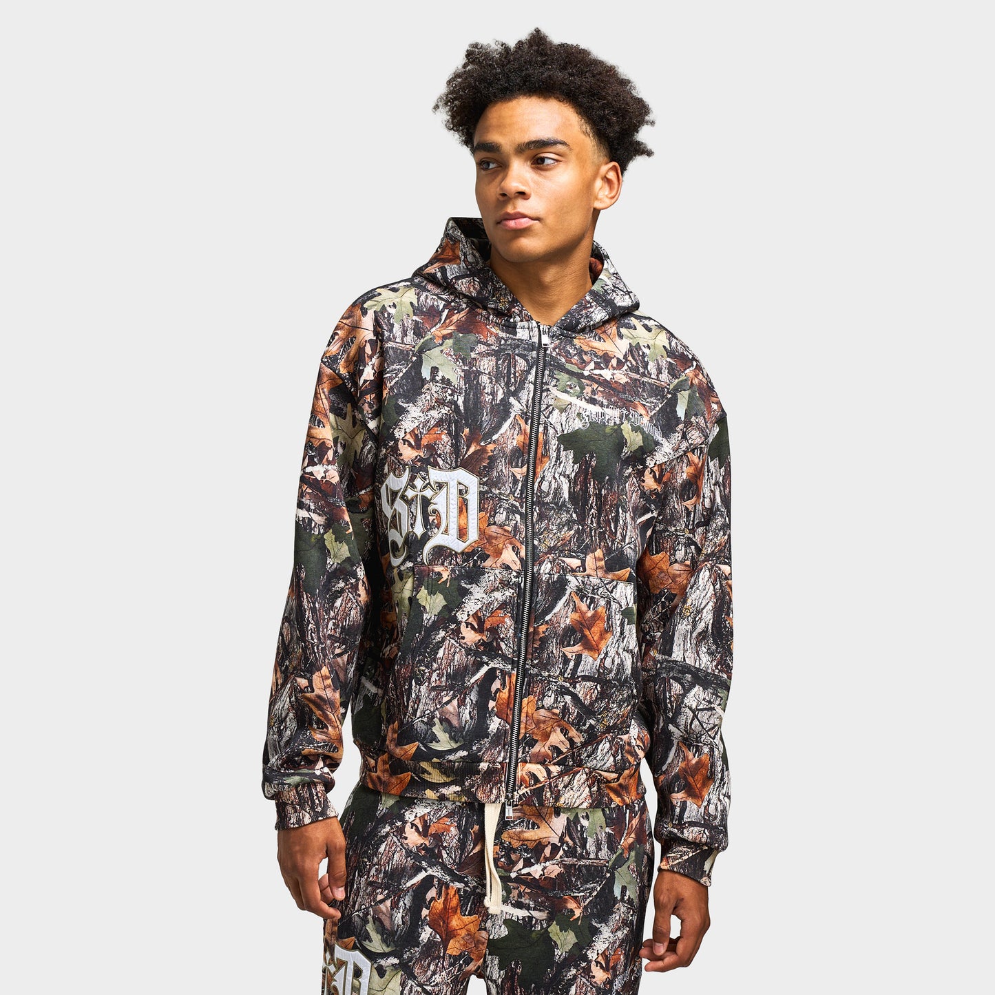Supply & Demand Atomic Zip Up Hoodie / Woodland Camo