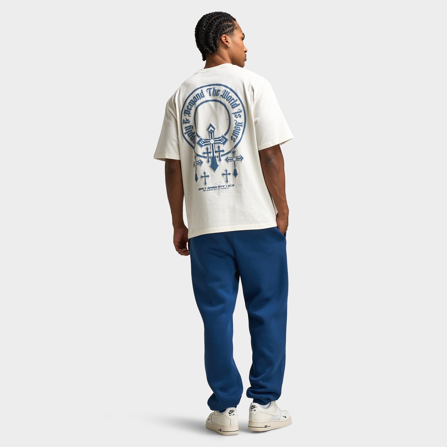 Supply & Demand Crosses T-shirt graphique / Gris vaporeux