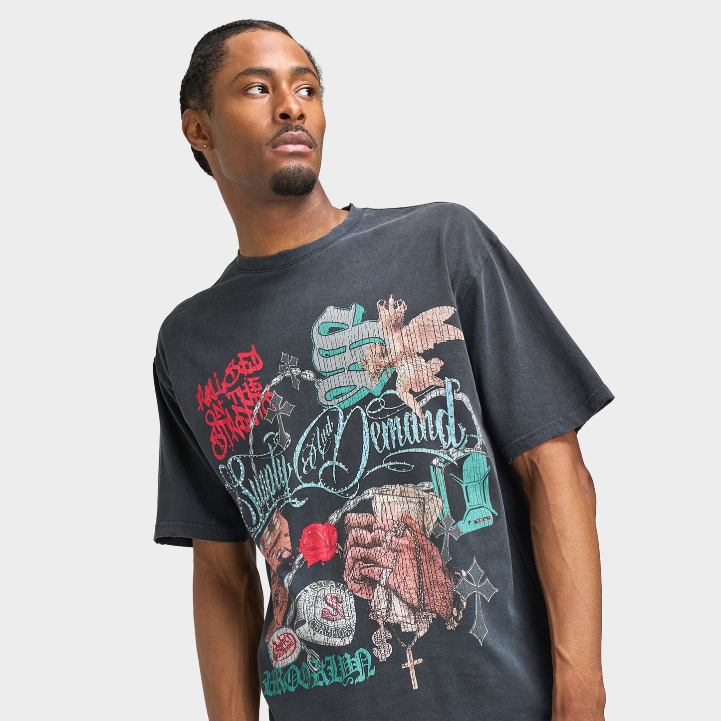 Supply & Demand T-shirt Motley / Noir