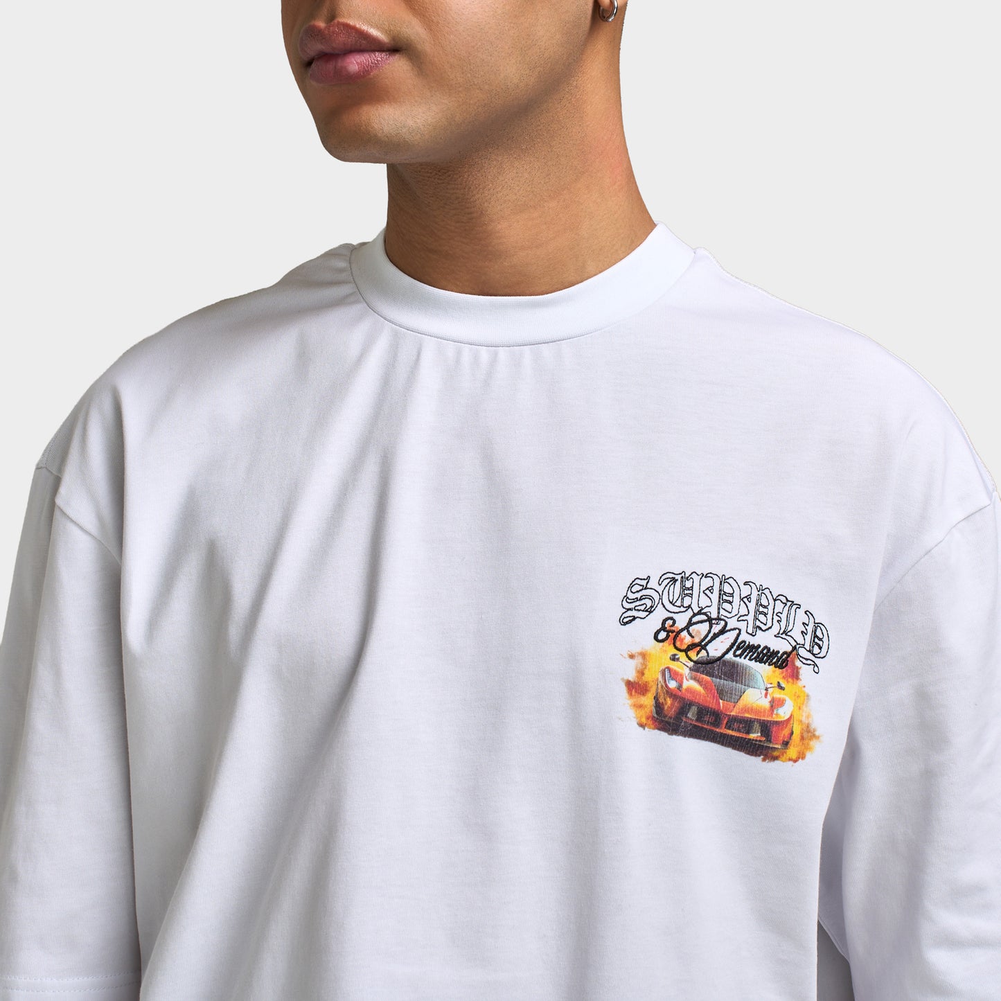 Supply & Demand Flagger T-Shirt / Optic White