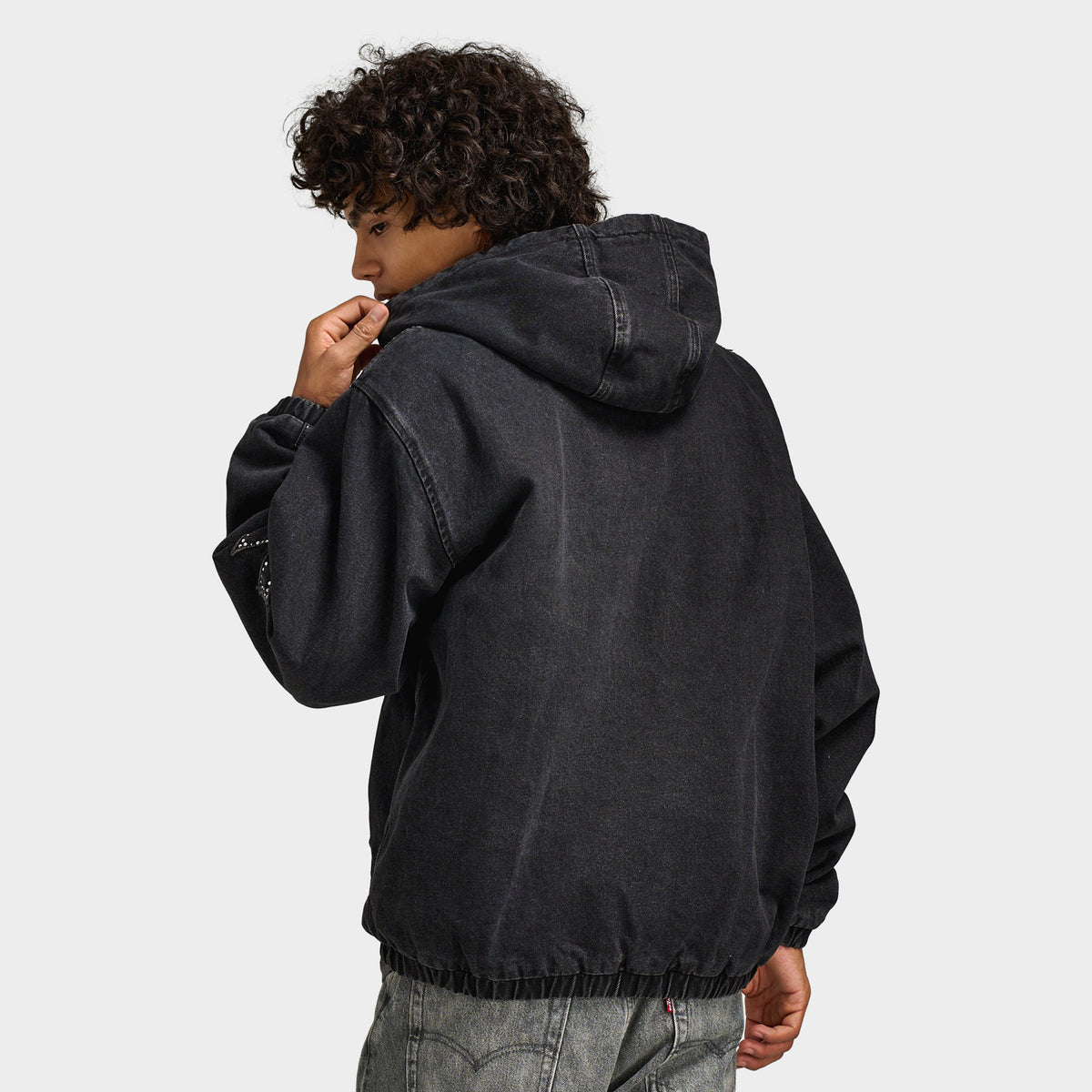 Supply & Demand Buckle Veste en Jean / Noir délavé