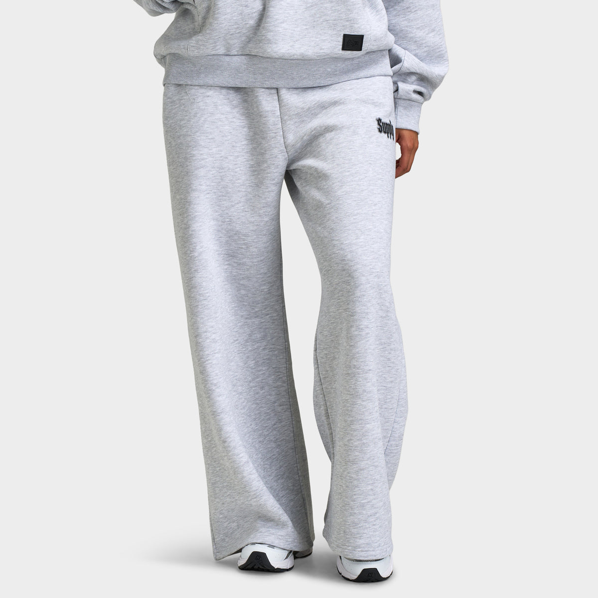 Supply & Demand Women's Wing Wide Leg Joggers / Light Grey