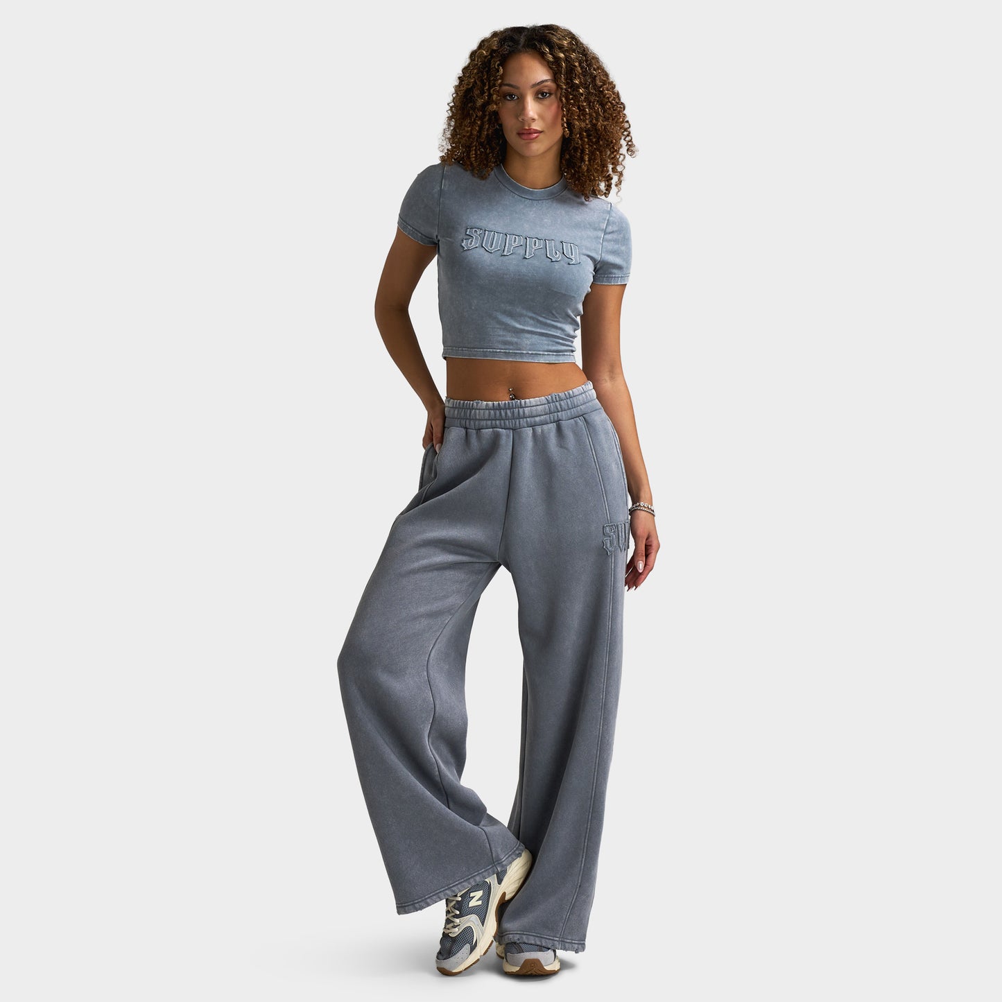 Supply & Demand Women's Raw Slim Tee / Grey Shingles