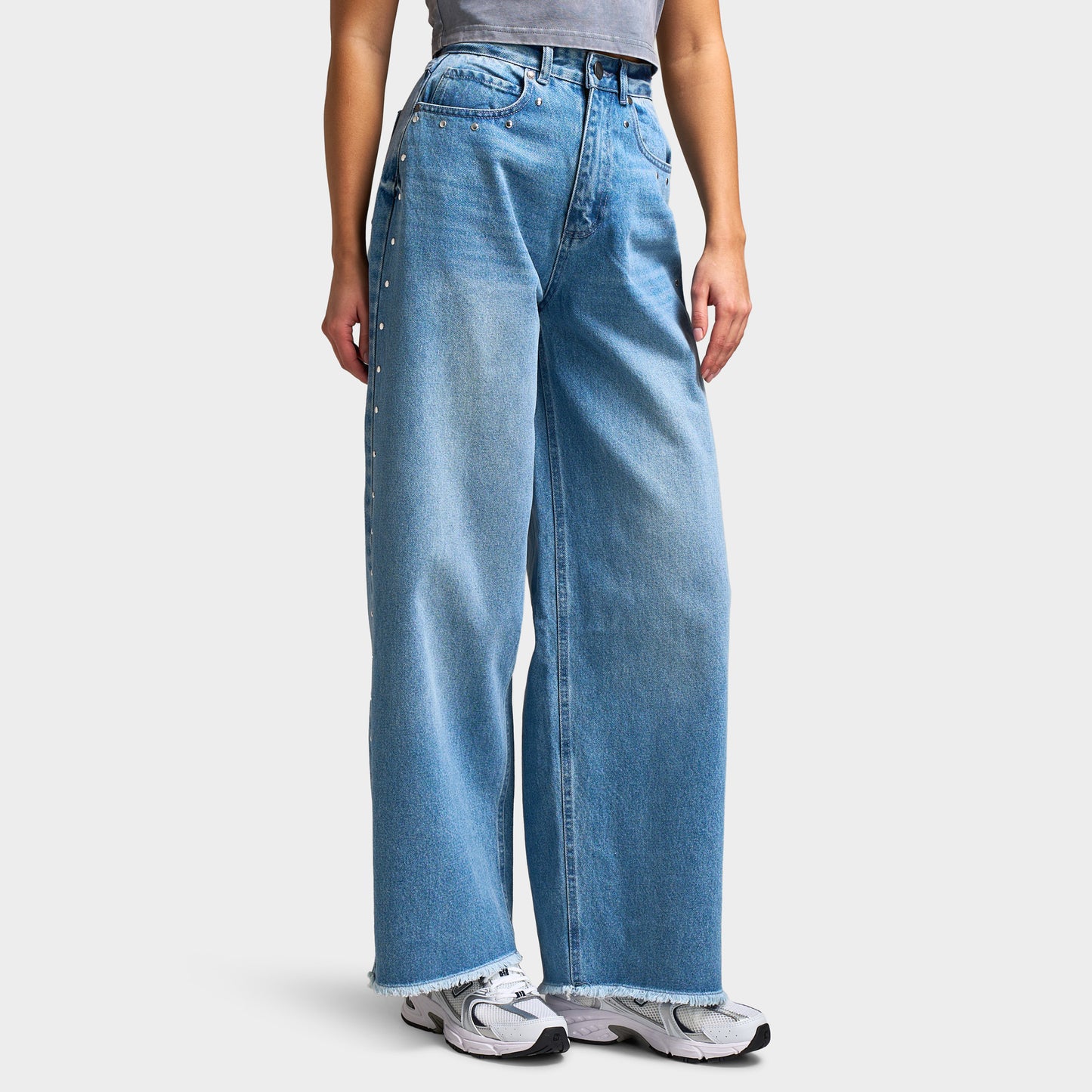 Supply & Demand Jean large femmes / Délavé moyen