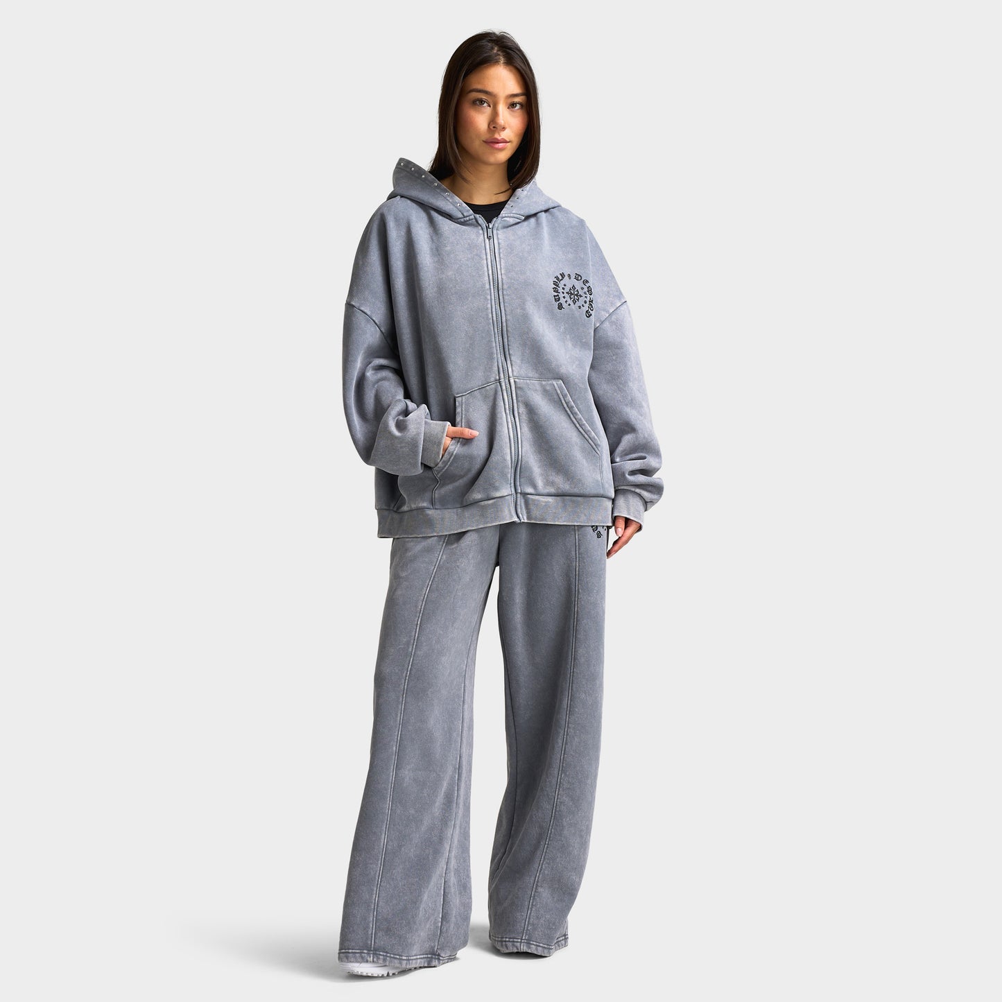 Supply & Demand Celtic Full-Zip Hoodie / Gray Shingles
