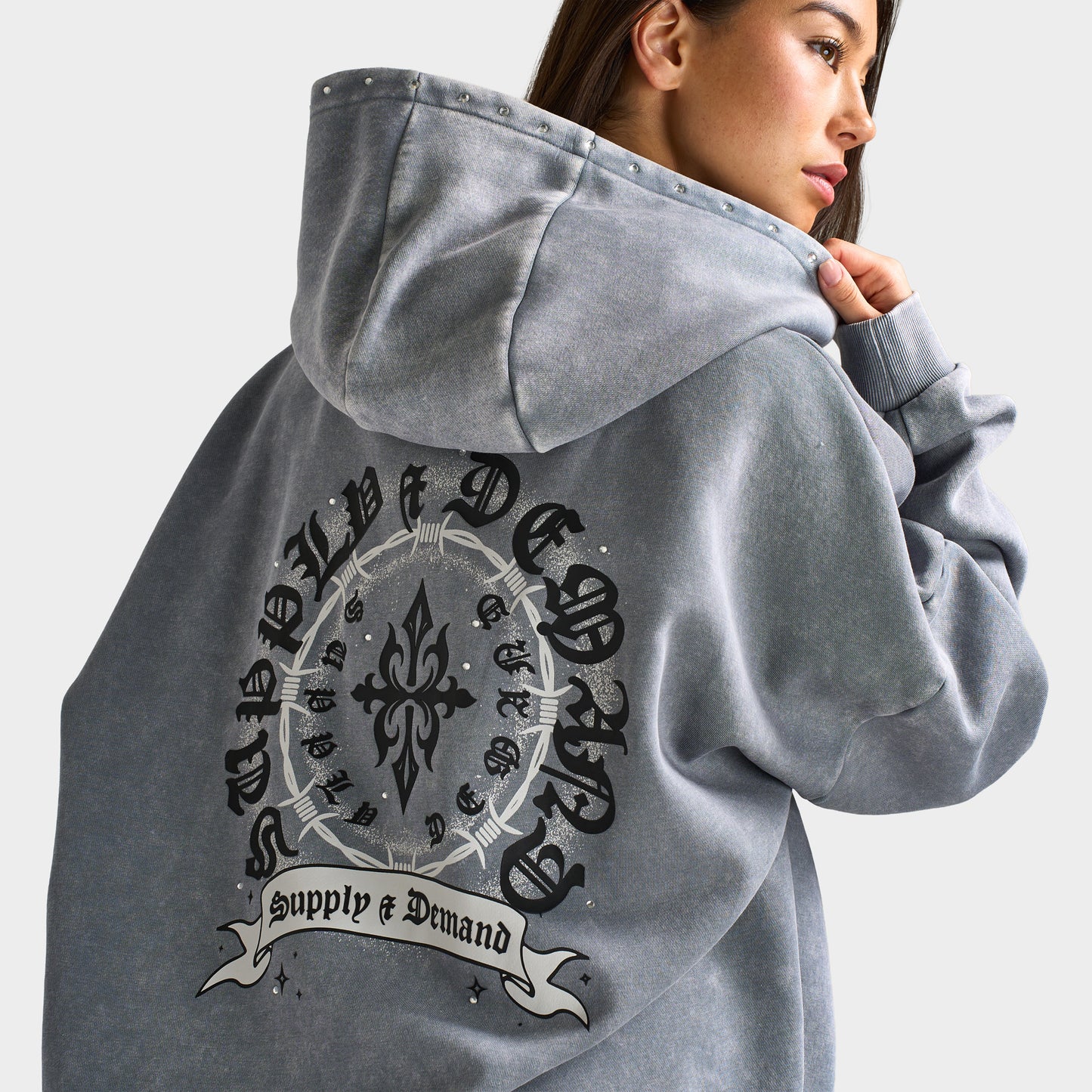 Supply & Demand Celtic Full-Zip Hoodie / Gray Shingles