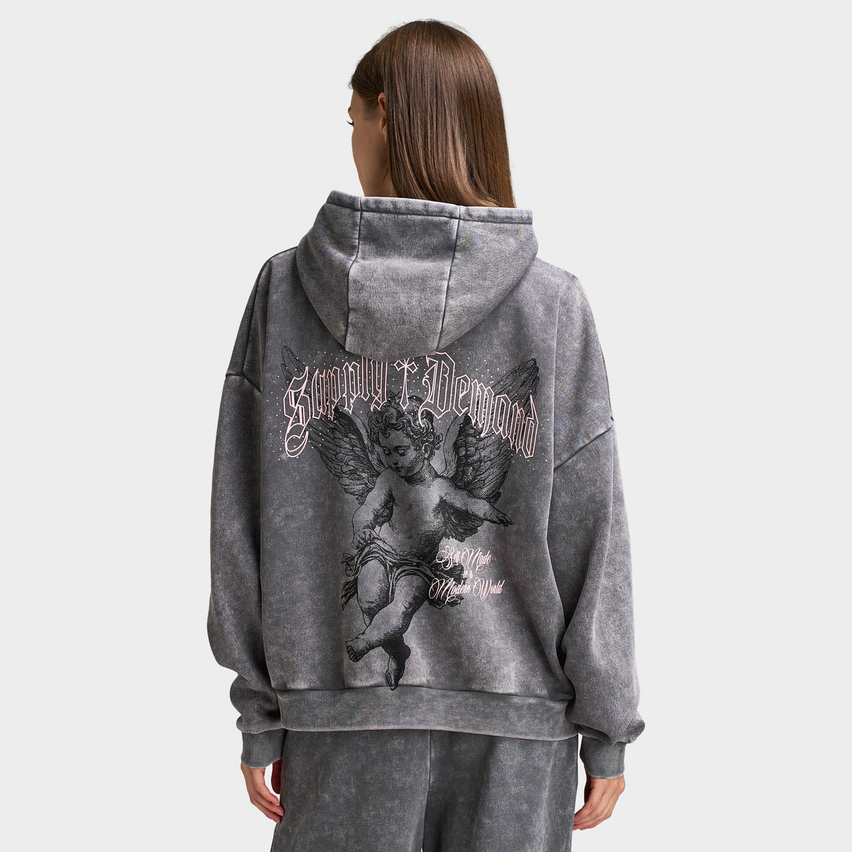 Supply & Demand Barns Over Head Hoodie / Washed Charcoal